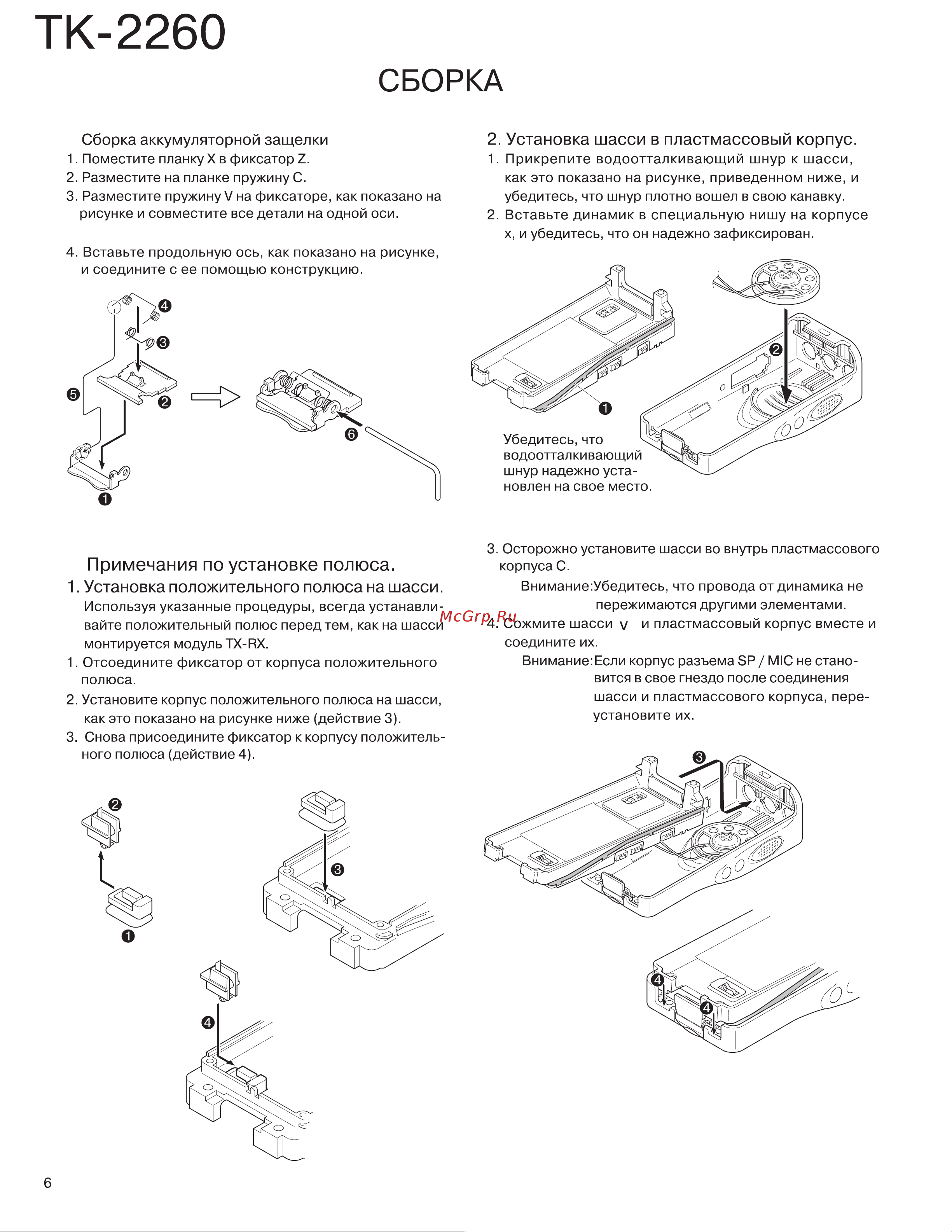 Kenwood TK-2260 Руководство по эксплуатации онлайн [6/43] 756771