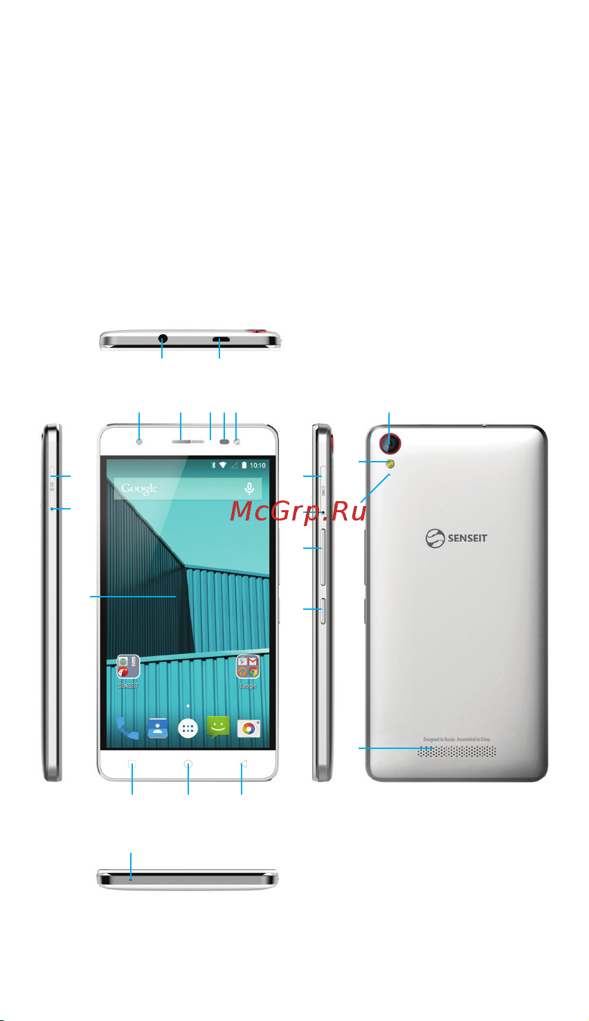Senseit E500 [12/28] Описание телефона