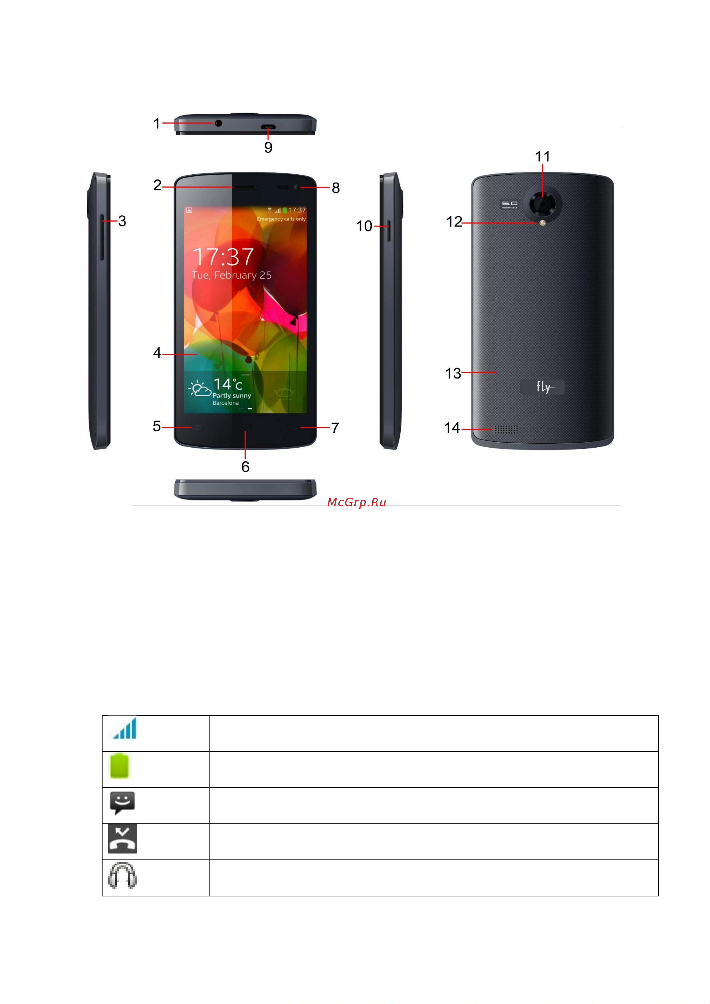 Fly IQ4417 ERA Energy 3 [10/43] Иконки статусной строки