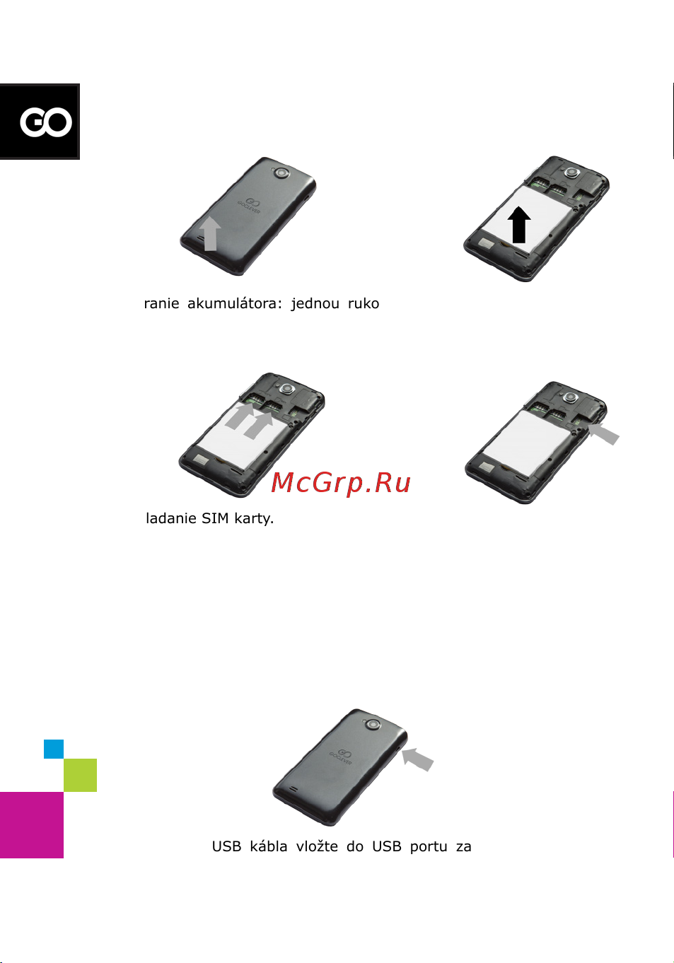 Goclever QUANTUM 350 COLOUR CONCEPT [106/132] Quick start guide sk