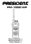 PRESIDENT ELECTRONICS PRESIDENT PM 1000 WP Руководство по эксплуатации