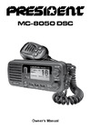 PRESIDENT ELECTRONICS PRESIDENT MC-8050 DSC Руководство по эксплуатации