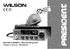 PRESIDENT ELECTRONICS PRESIDENT WILSON ASC Руководство по эксплуатации