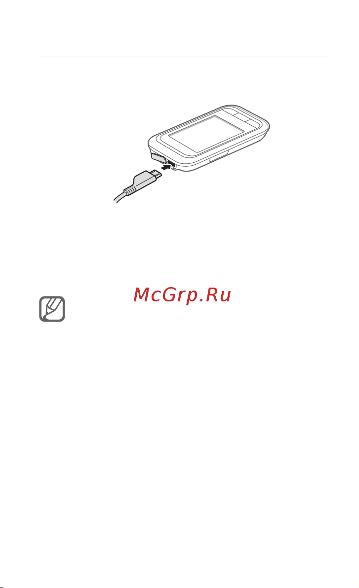 Samsung Champ [11/70] Зарядка аккумулятора