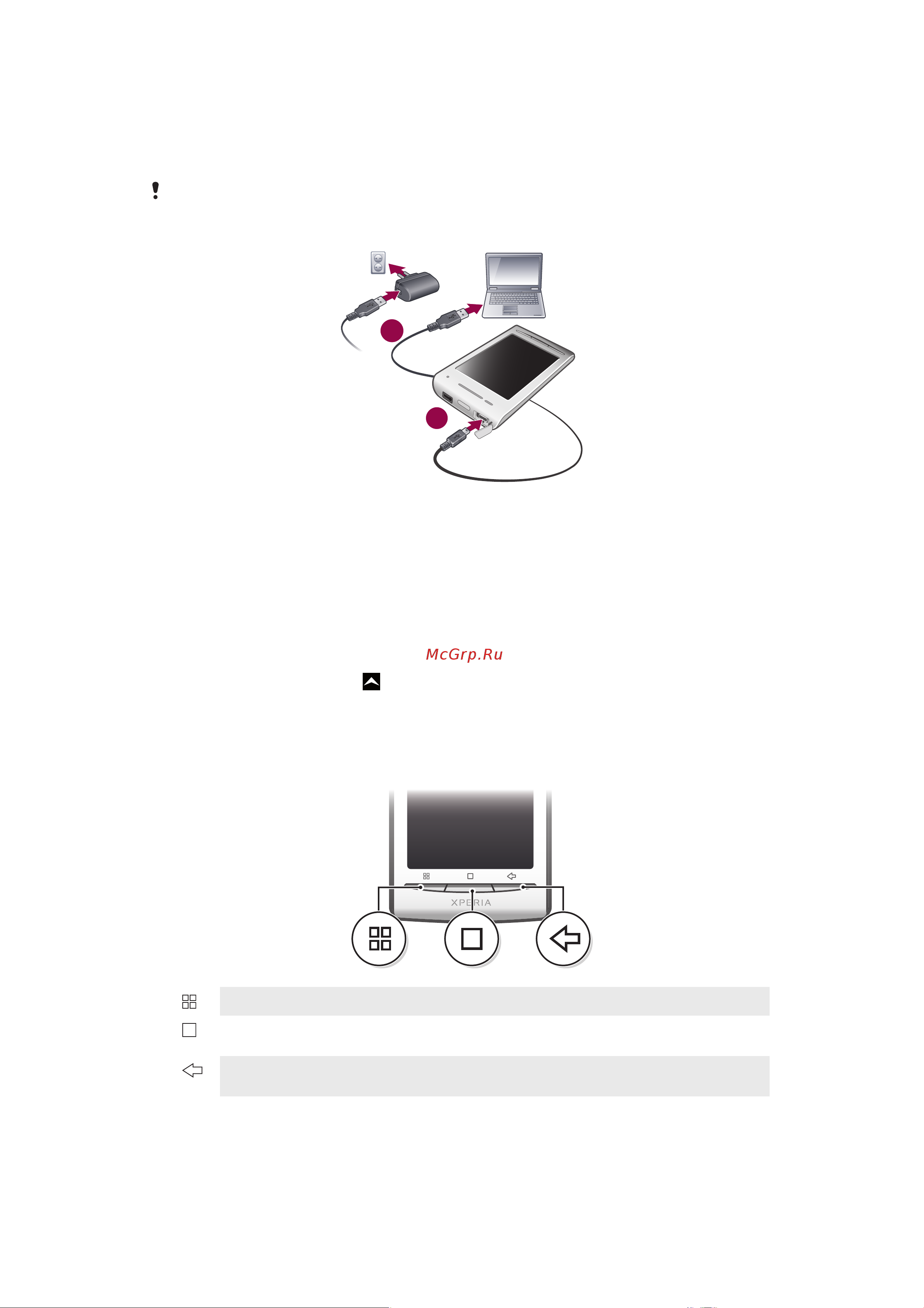 SONY-ERICSSON SONY XPERIA X8 [11/95] Зарядка аккумулятора
