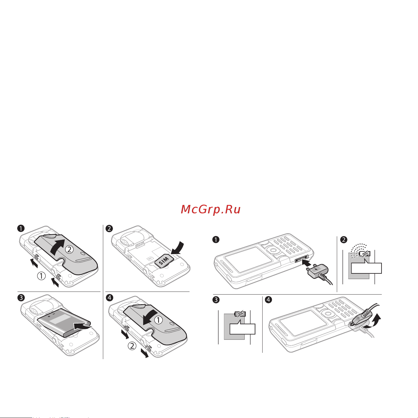 SONY-ERICSSON Sony Ericsson K550 [6/123] Sim карта и аккумулятор