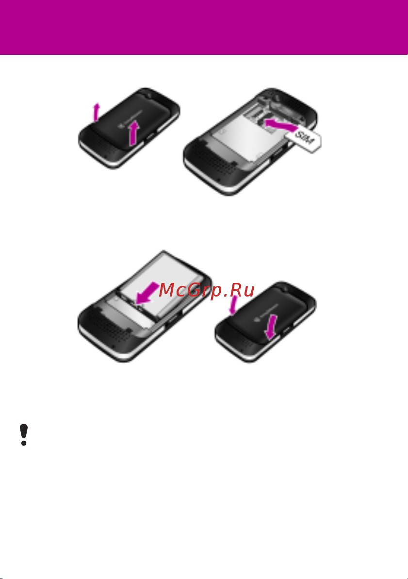 SONY-ERICSSON Sony Ericsson F305 [3/42] Подготовка телефона к работе