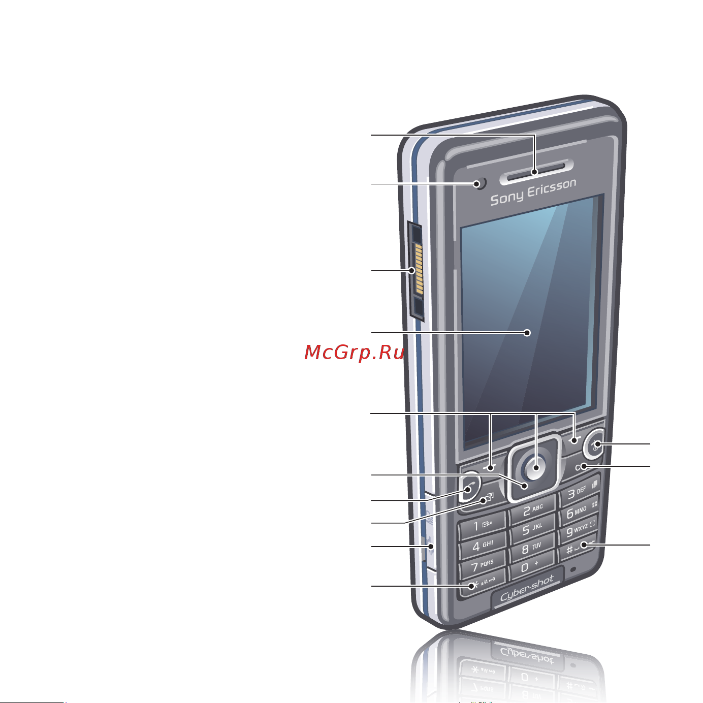 SONY-ERICSSON Sony Ericsson C510 [13/102] Основные элементы телефона