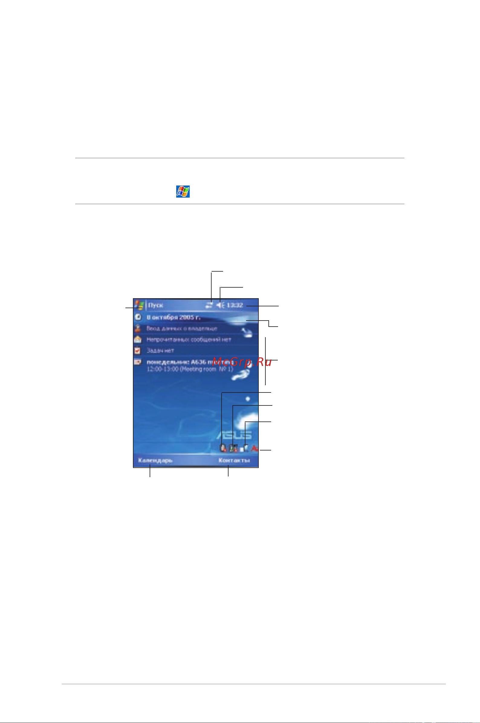 Asus MyPal A636N [15/98] Основные экраны устройства mypal