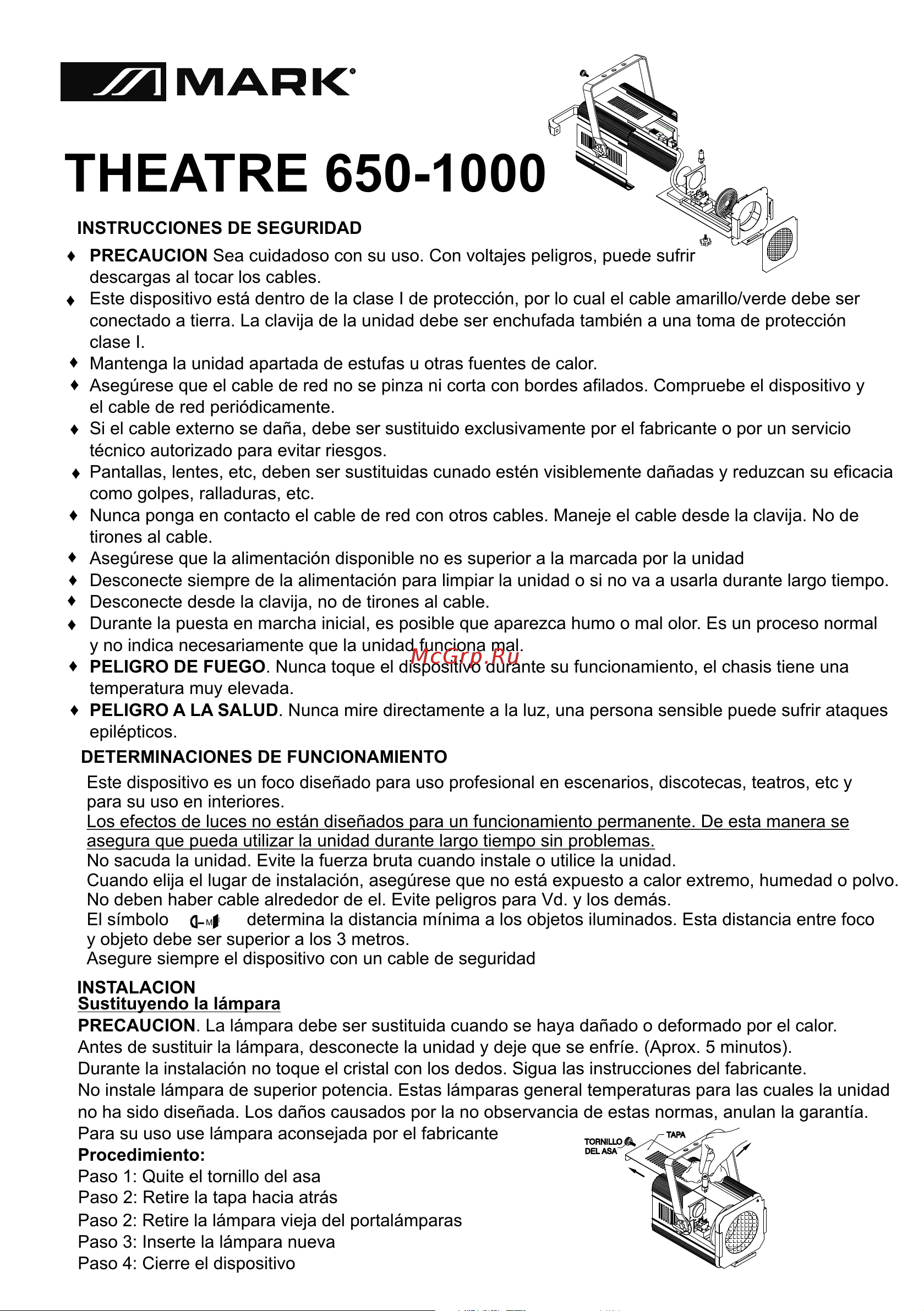 WORK MULTI SPOT PC1000W THEATRE [3/4] Theatre 650 1000