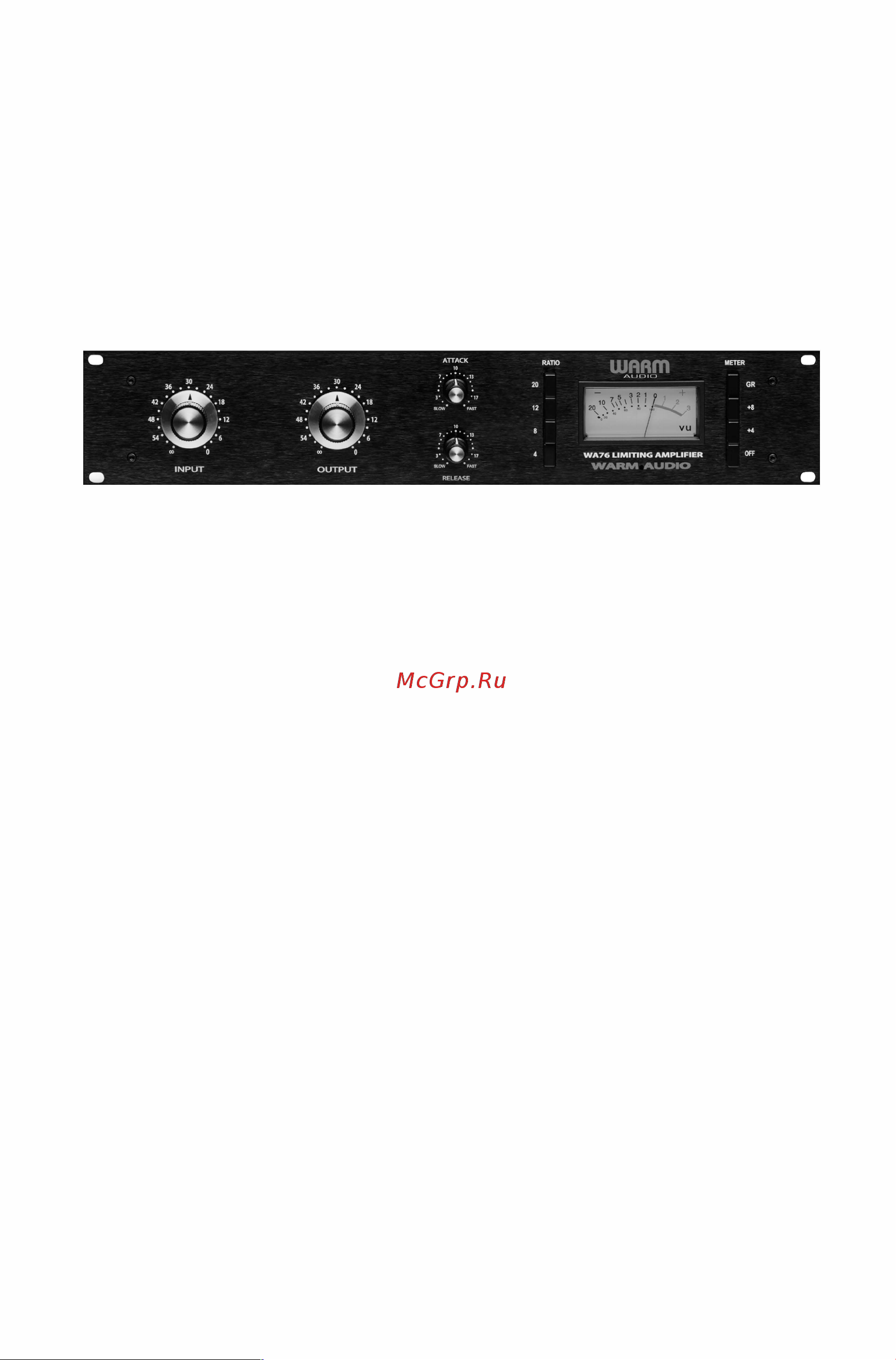 WARM AUDIO WA76 Руководство по эксплуатации онлайн