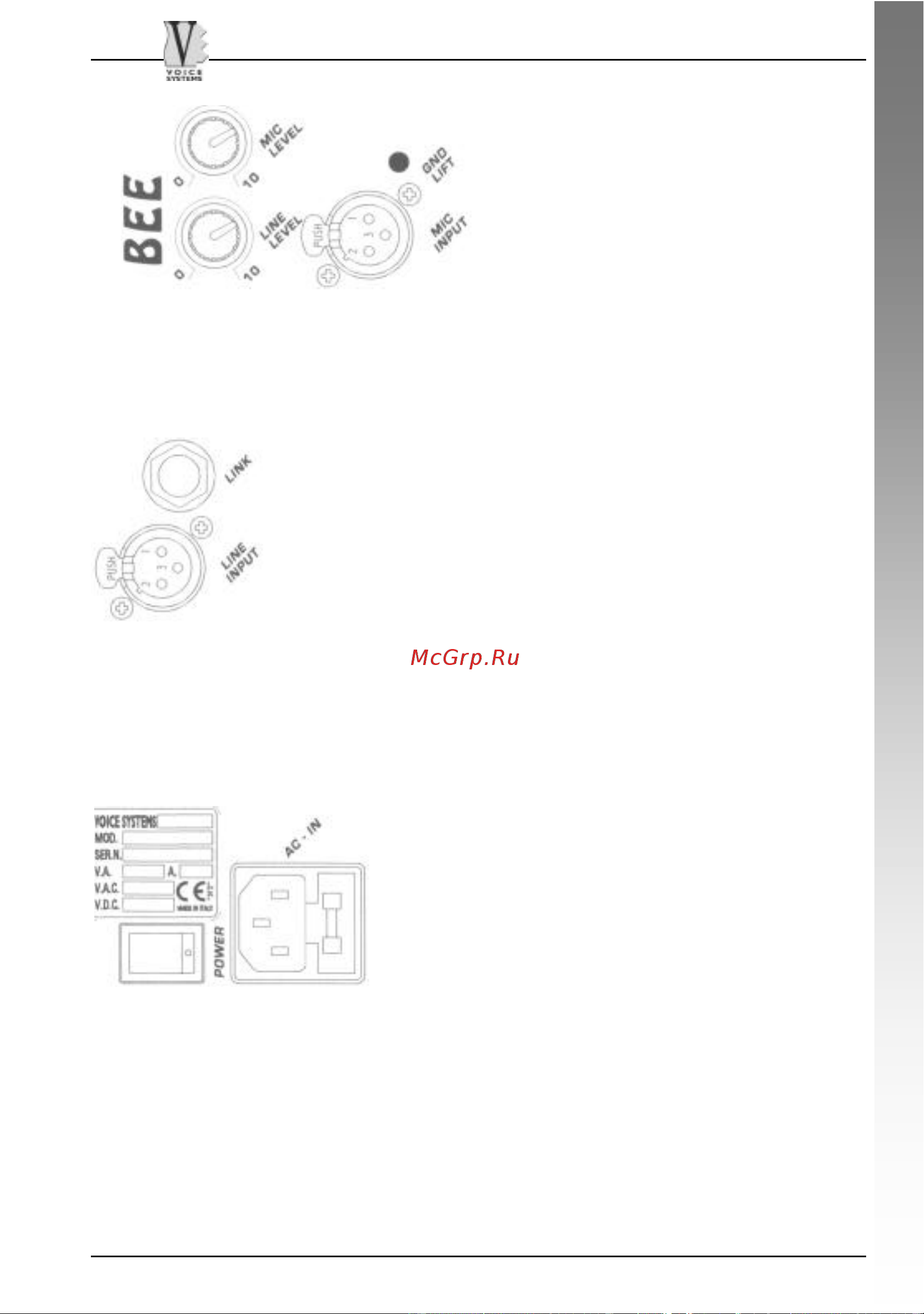VOICE SYSTEMS BEE-T.Five [19/44] Bee series compact professional speaker system