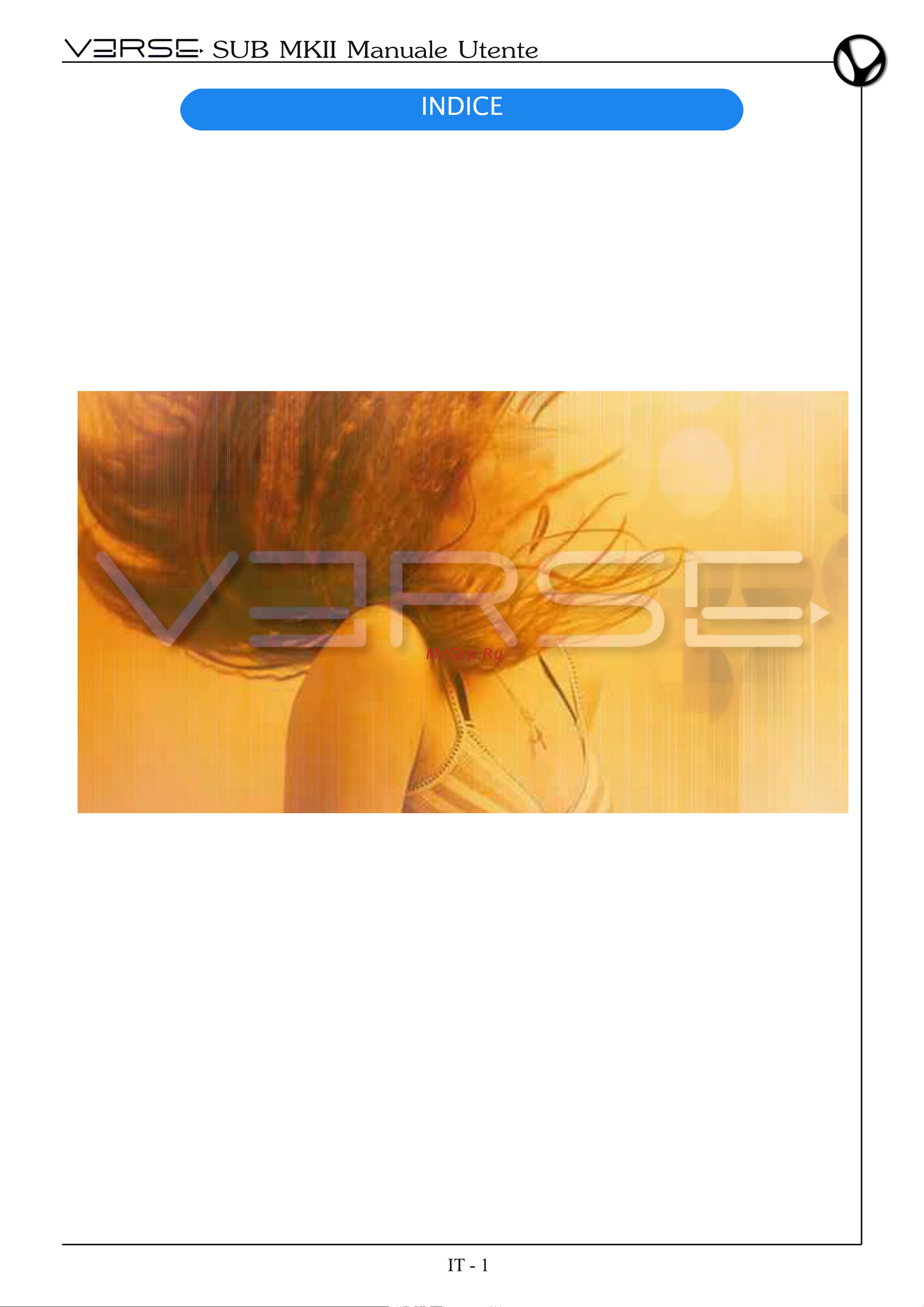 VERSE SUB 215 MKII [17/44] Open systems for open minds