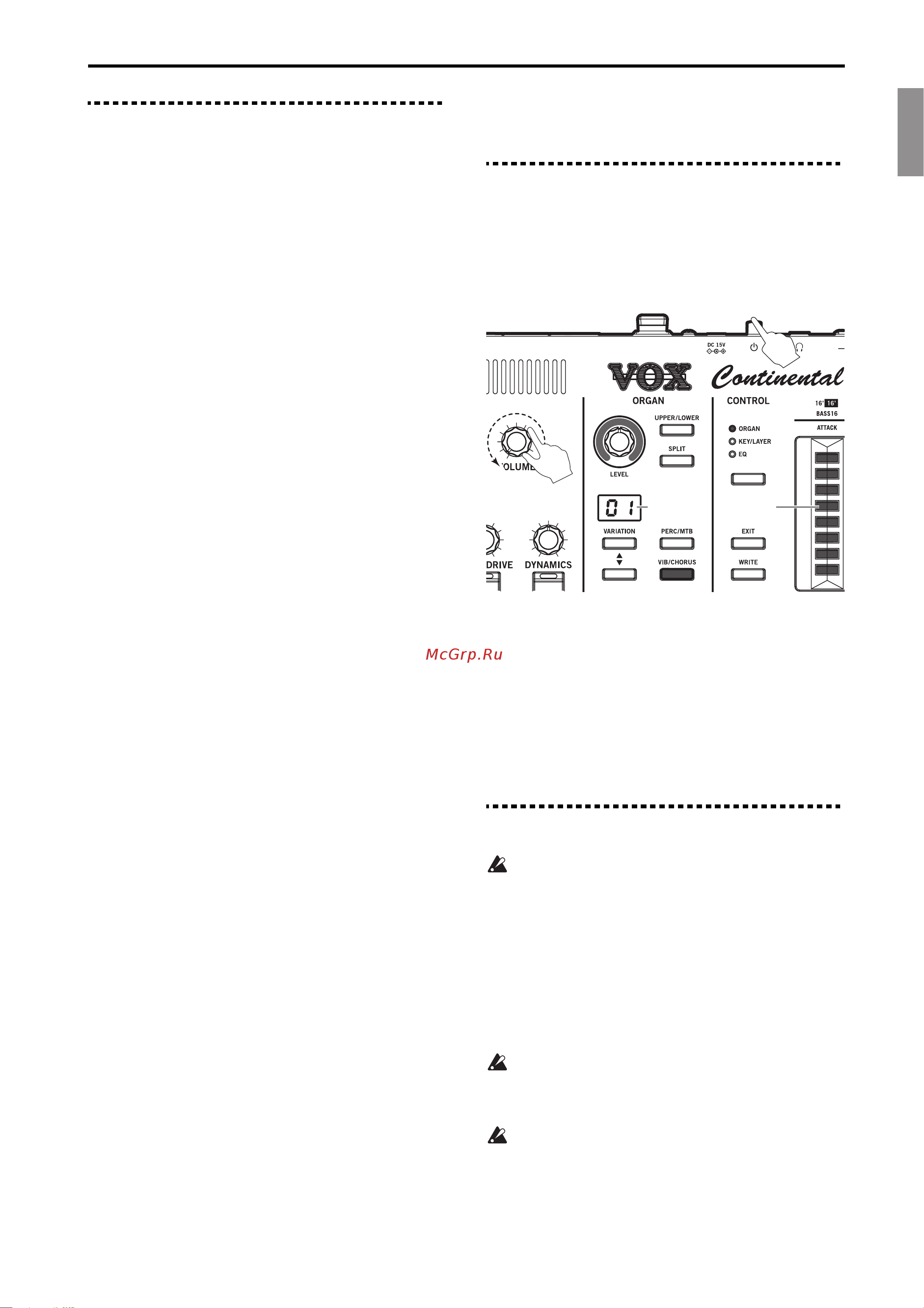 Vox Continental 61 Keyboard [7/27] Turning the power on off 4 connecting to a midi device or computer