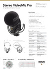 Rode Stereo VideoMic Pro Rycote Руководство по эксплуатации