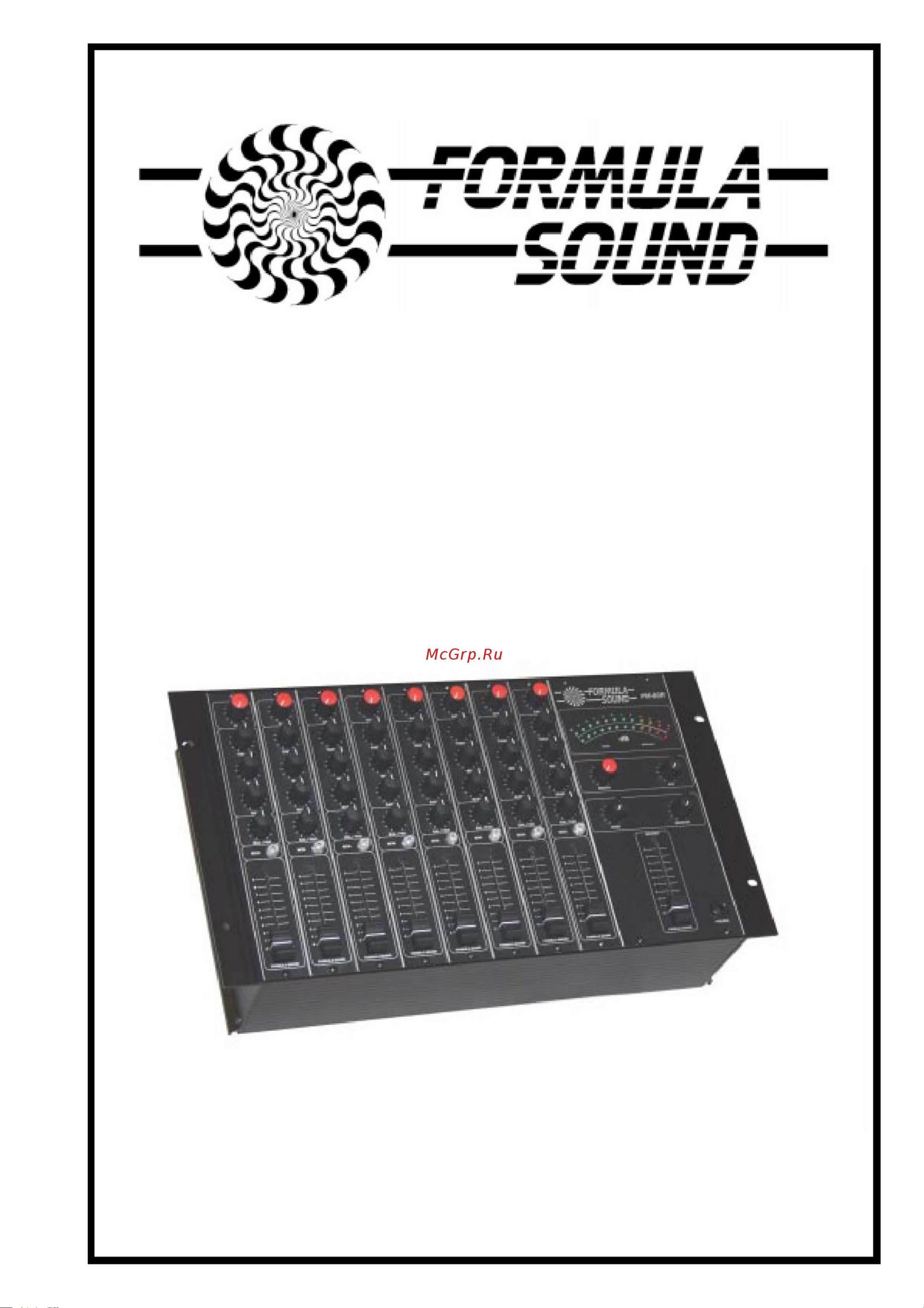 FORMULA SOUND PM-80R Руководство по эксплуатации онлайн