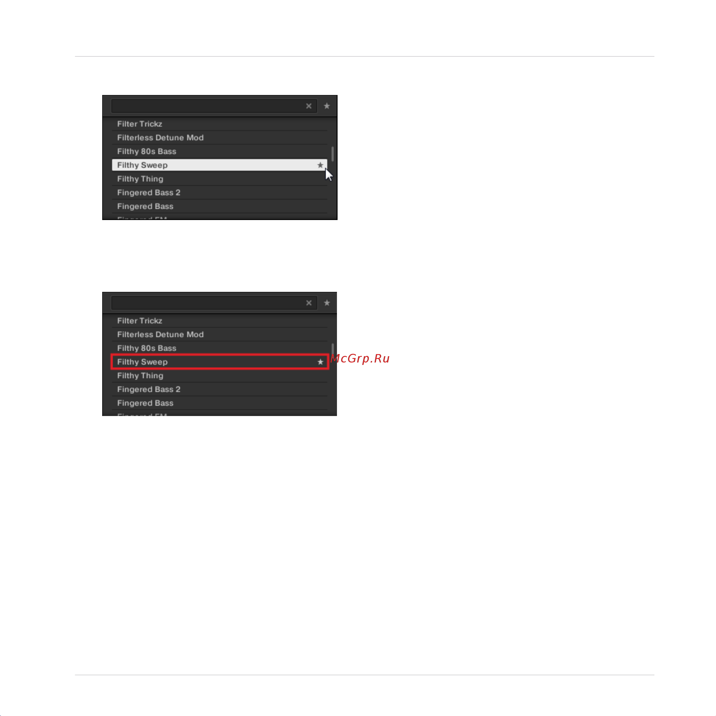 Native Instruments Komplete Kontrol A61 [88/183] Adding preset files to the favorites on the keyboard