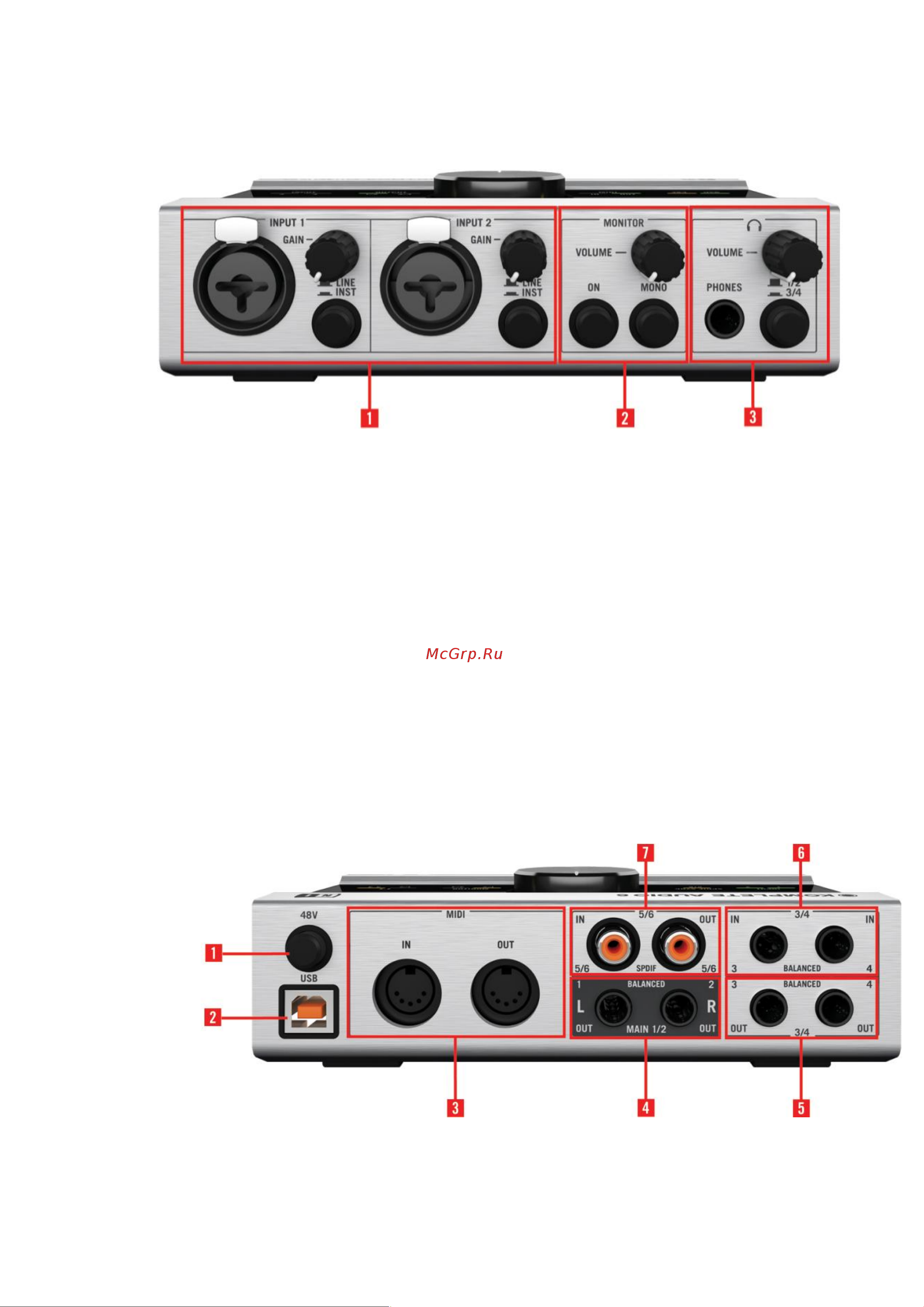 Native Instruments KOMPLETE AUDIO 6 Руководство по эксплуатации онлайн [3/8] 757969