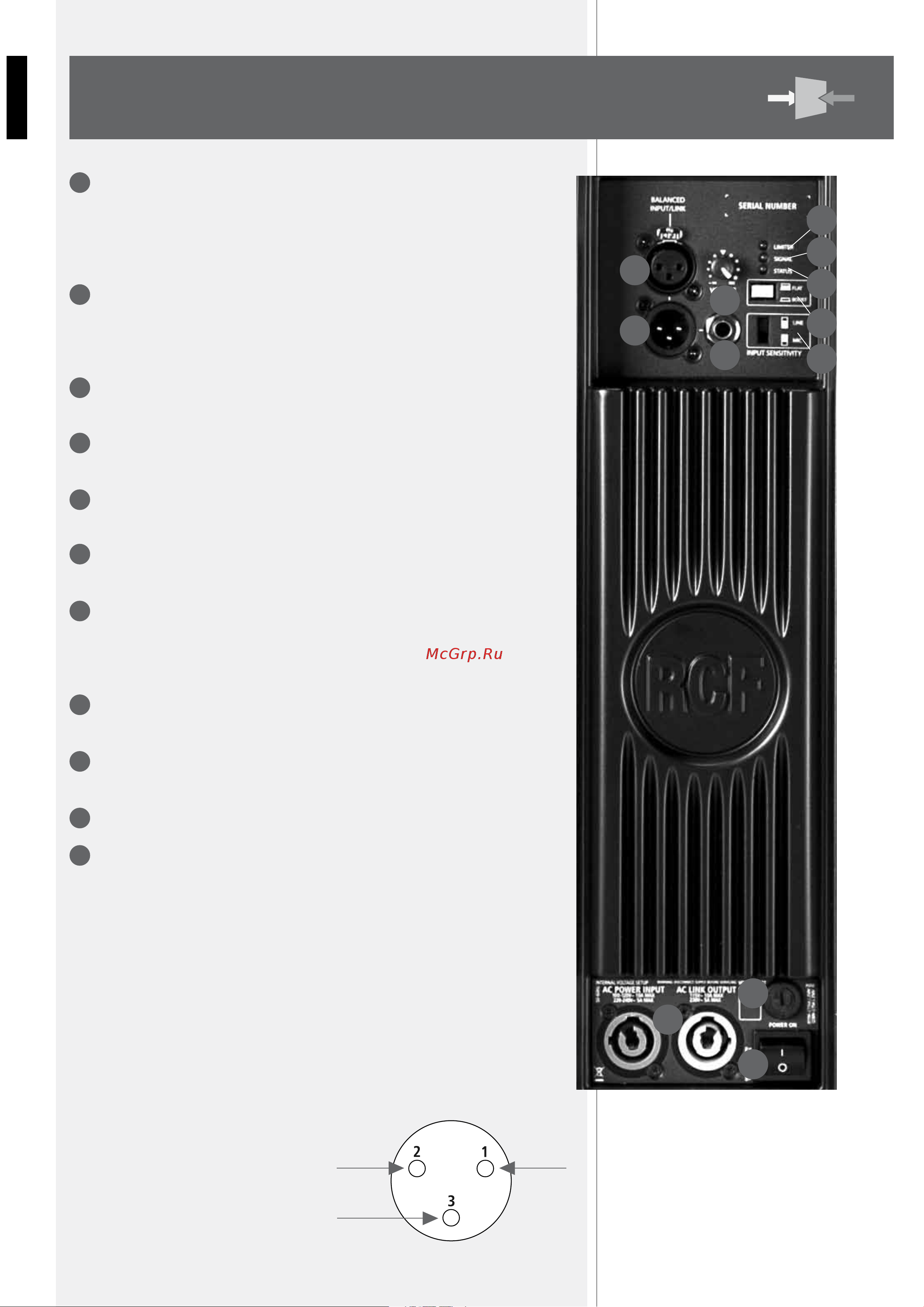 RCF NX L-24A [6/20] Rear panel