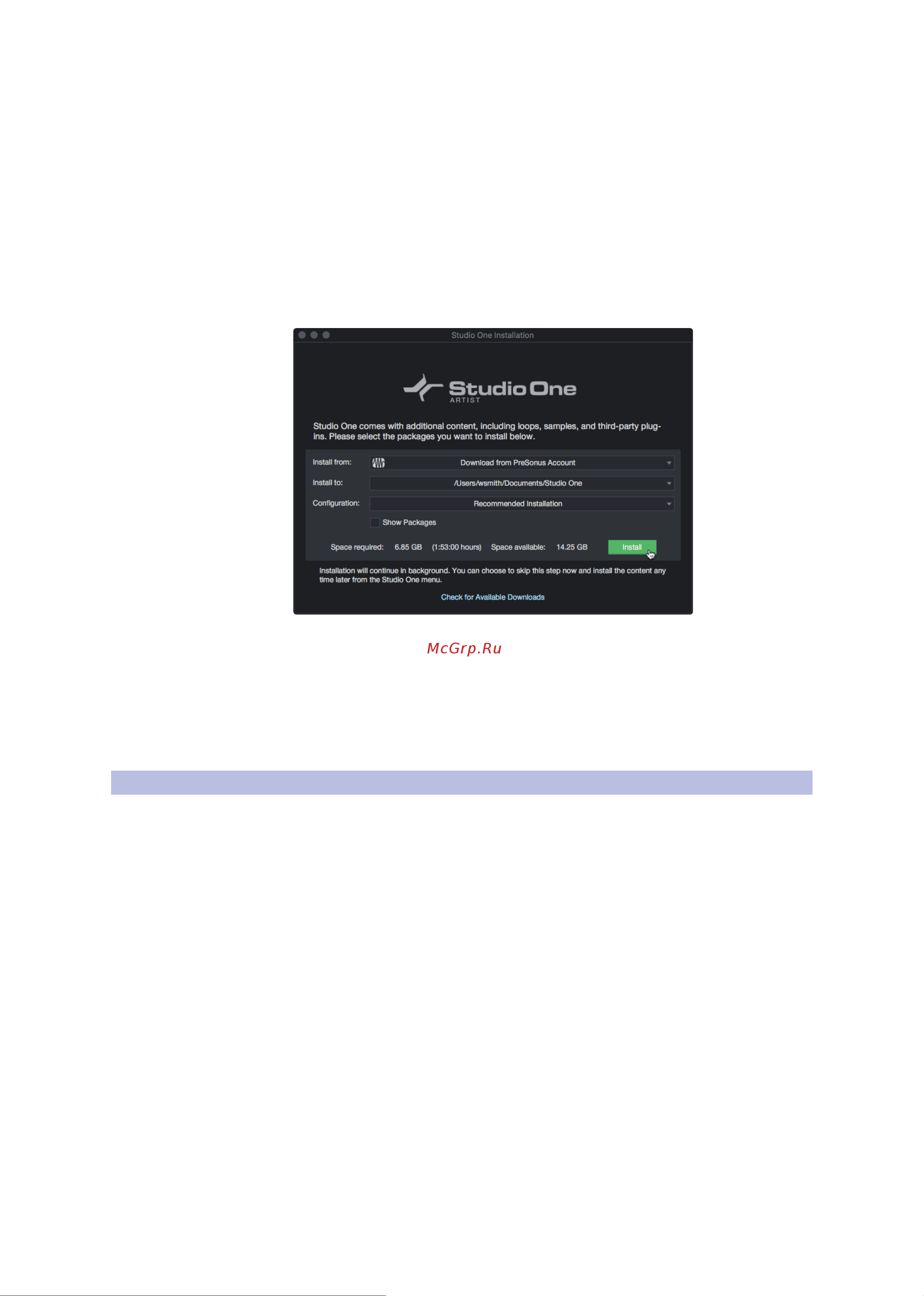 PRESONUS STUDIO 26C [18/32] Настройки studio one