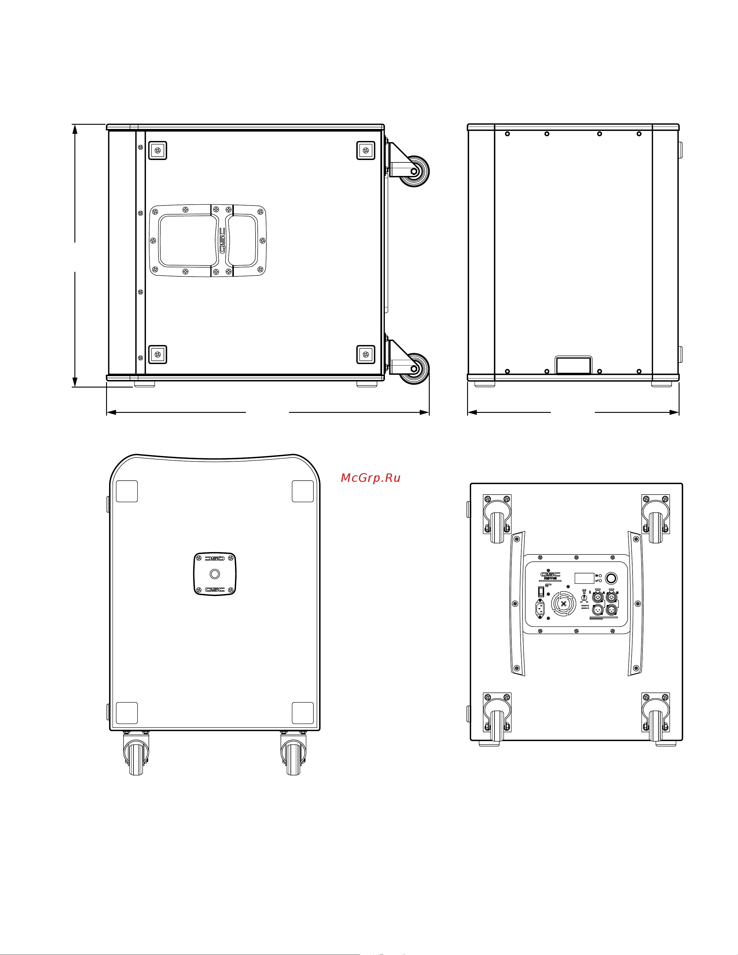 QSC KS118 [21/23] Ks118 размеры