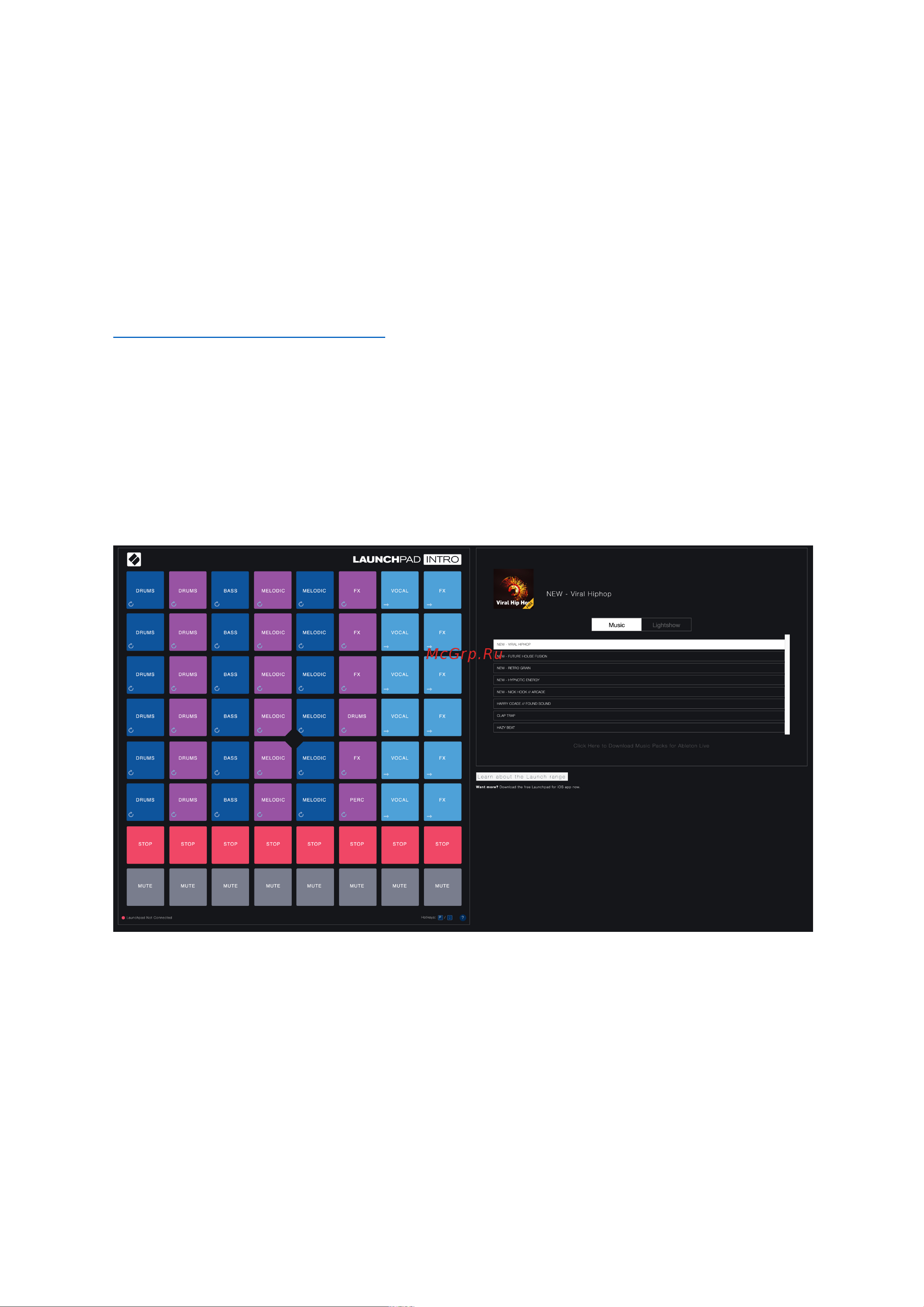 Novation Launchpad Mini MK3 [6/22] Is a great place to start choose from a variety of curated packs from ampify music and start performing immediately your launchpad mini will match the on screen grid press pads to launch loops and one shots to build up your track to get there plug your launchpad mini into your computer and visit https intro novationmusic com your launchpad mini will be automatically detected and you ll immediately be able to play beats with launchpad mini