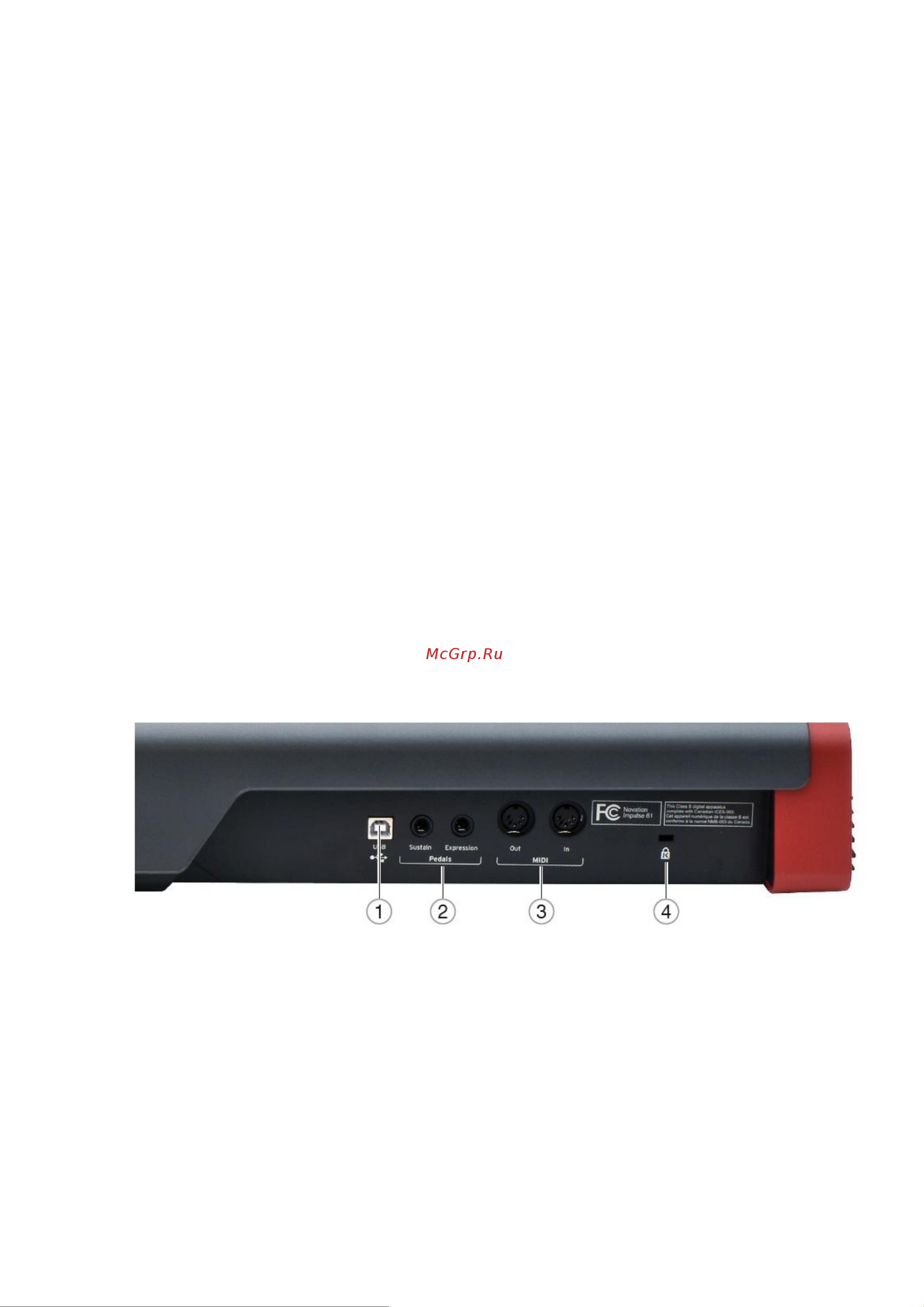 Novation IMPULSE 25 Руководство по эксплуатации онлайн [4/32] 758065