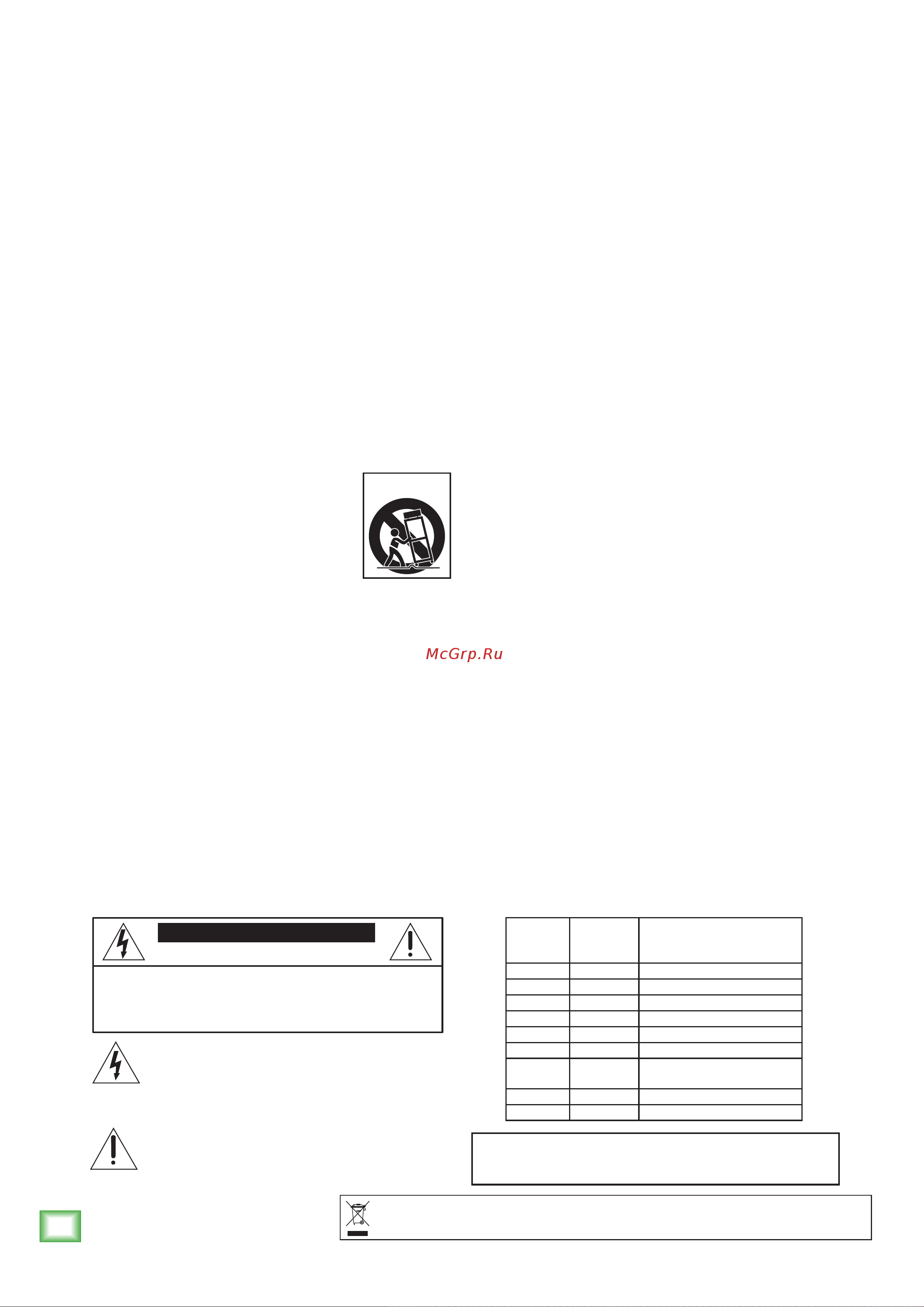 Mackie 2404VLZ4 [2/40] Important safety instructions