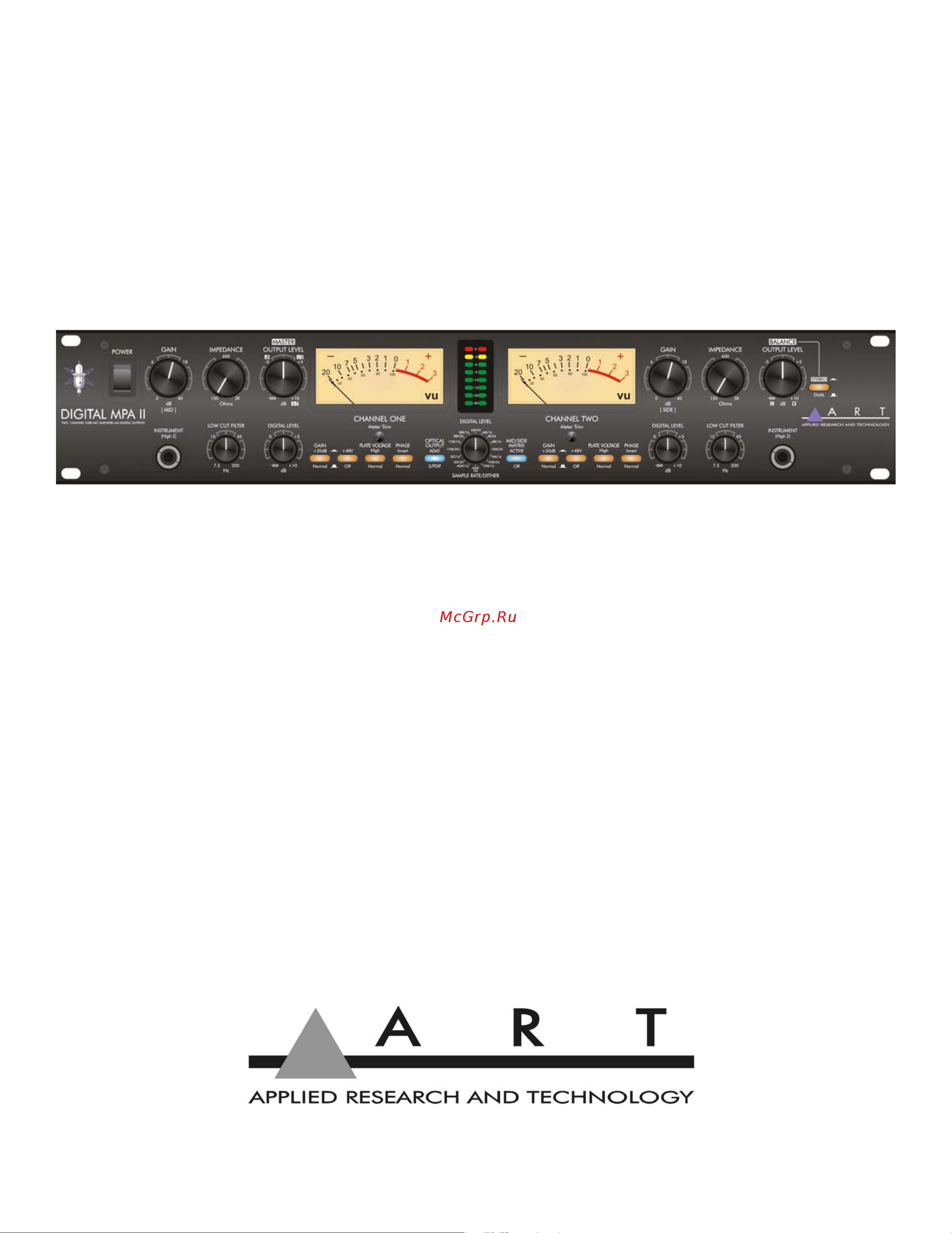 Art DIGITAL MPA II Руководство по эксплуатации онлайн