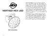AMERICAN DJ Vertigo HEX LED Руководство по эксплуатации