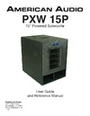 American Audio PXW 15P Руководство по эксплуатации