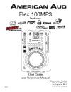 American Audio Flex100 MP3 Руководство по эксплуатации