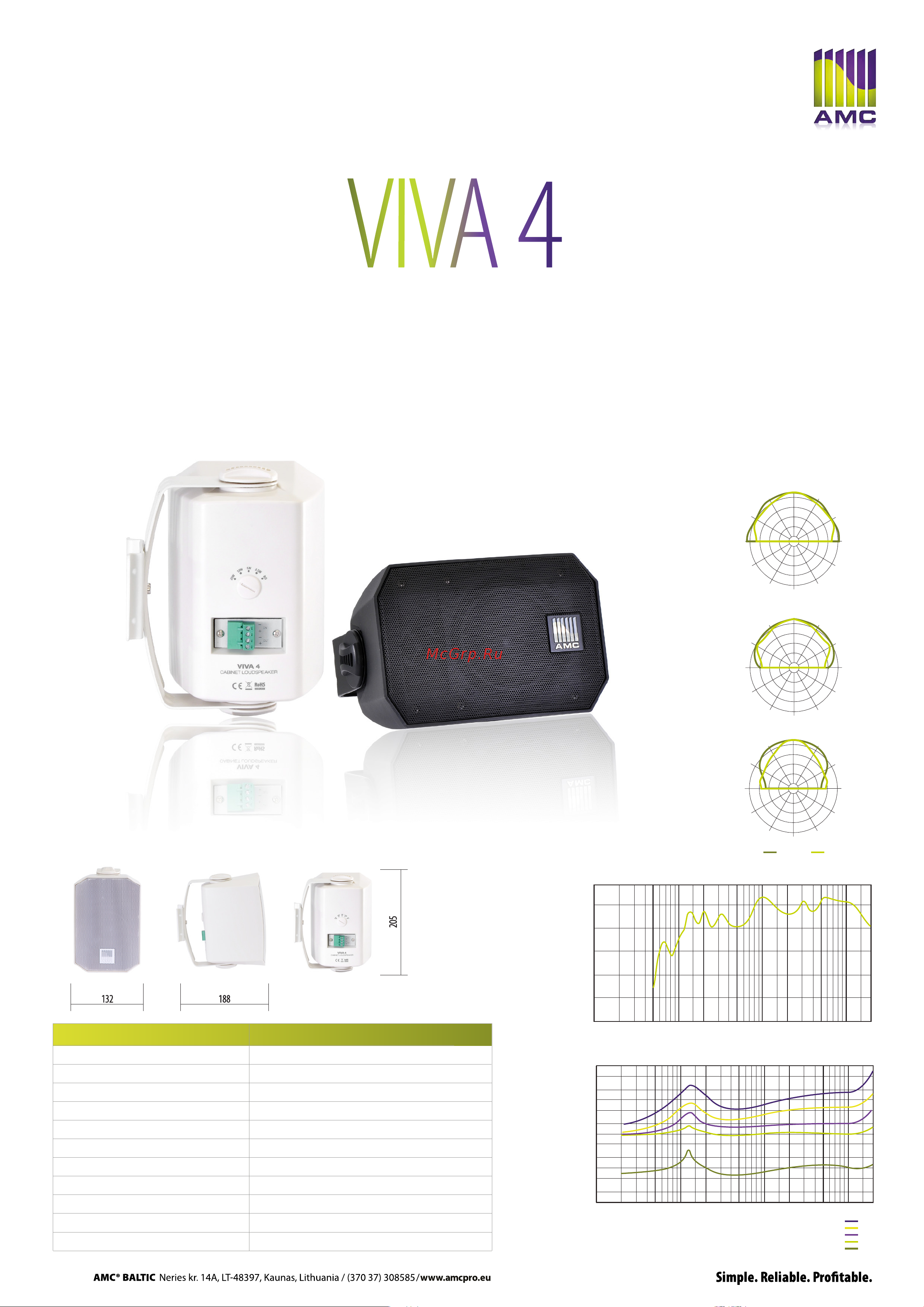 AMC VIVA 4IP (RAL 9017) Руководство по эксплуатации онлайн