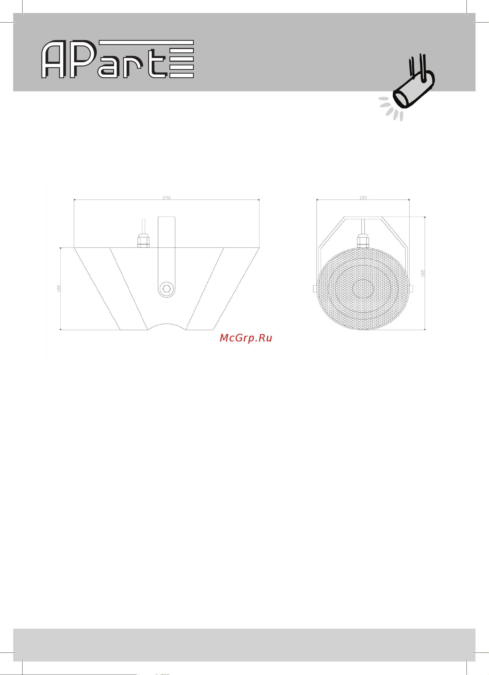 APart MPBD20-G [6/8] Technical drawing with measurements