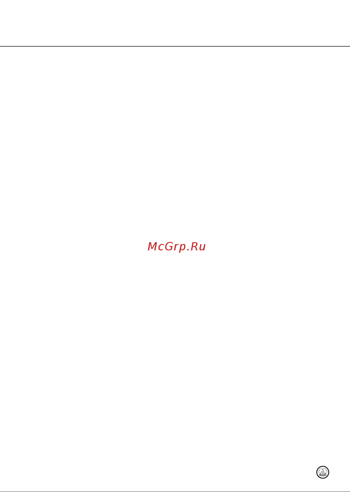 AKG C391B [16/64] Description