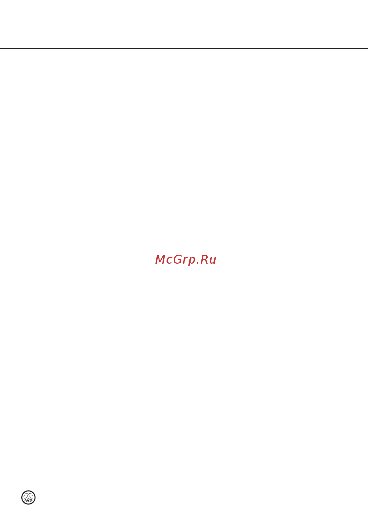 AKG C391B [35/64] Descrizione