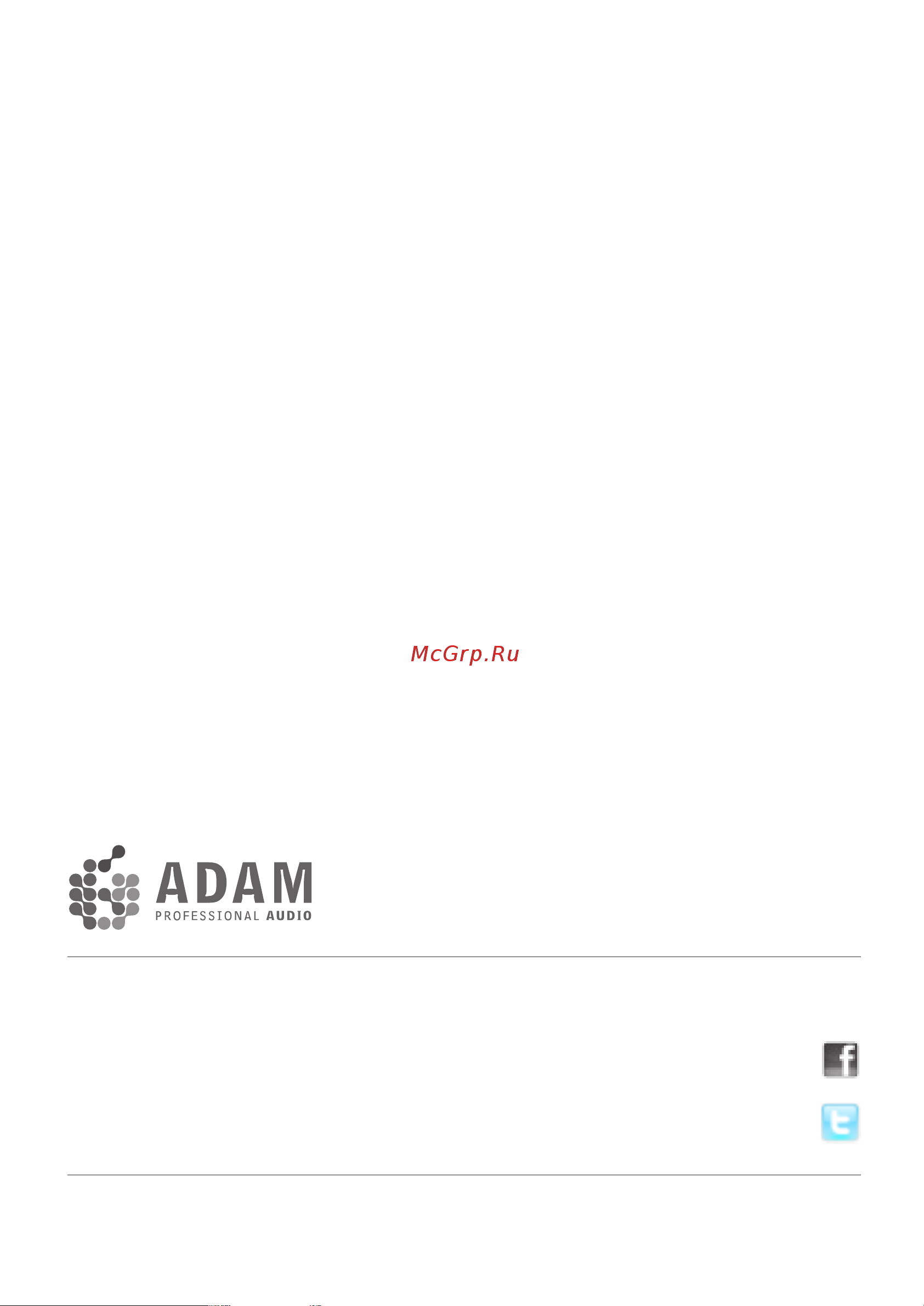 ADAM AUDIO Sub7 Руководство по эксплуатации онлайн [32/32] 758202