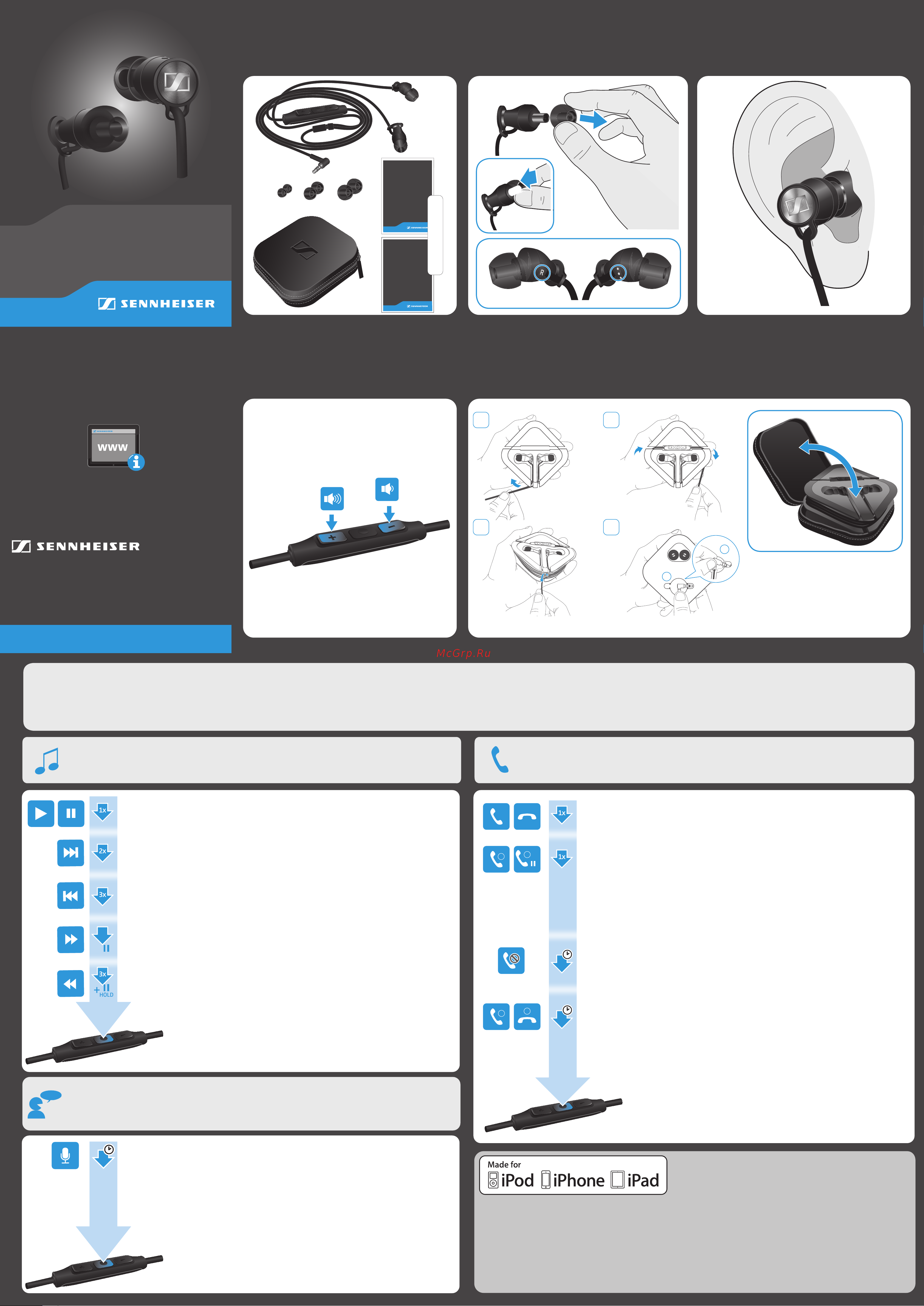 Sennheiser M2IEI Руководство по эксплуатации онлайн