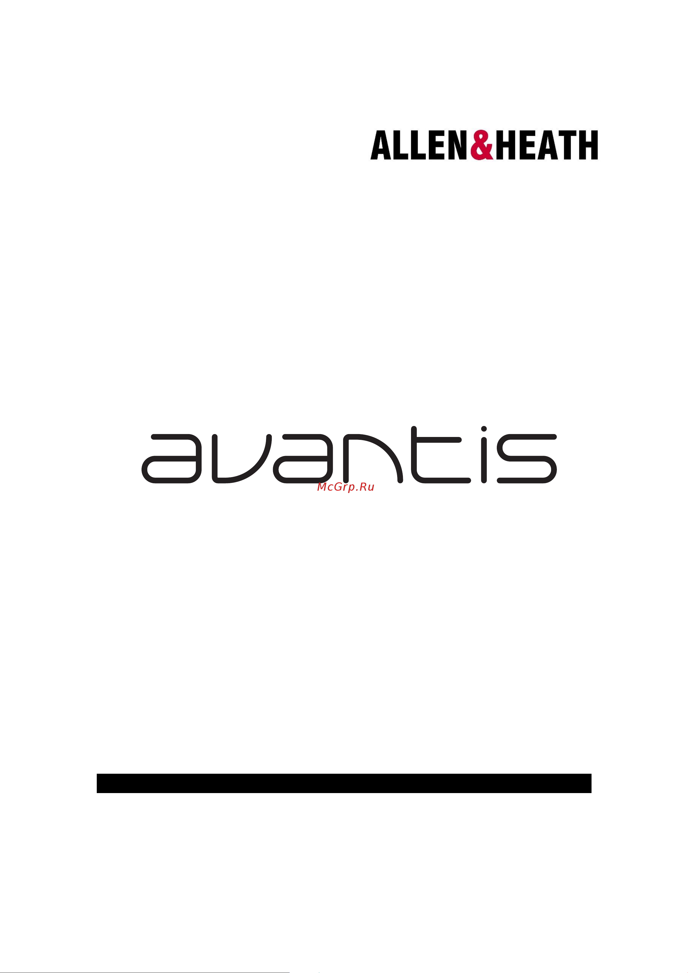 ALLEN & HEATH Avantis Руководство по эксплуатации онлайн