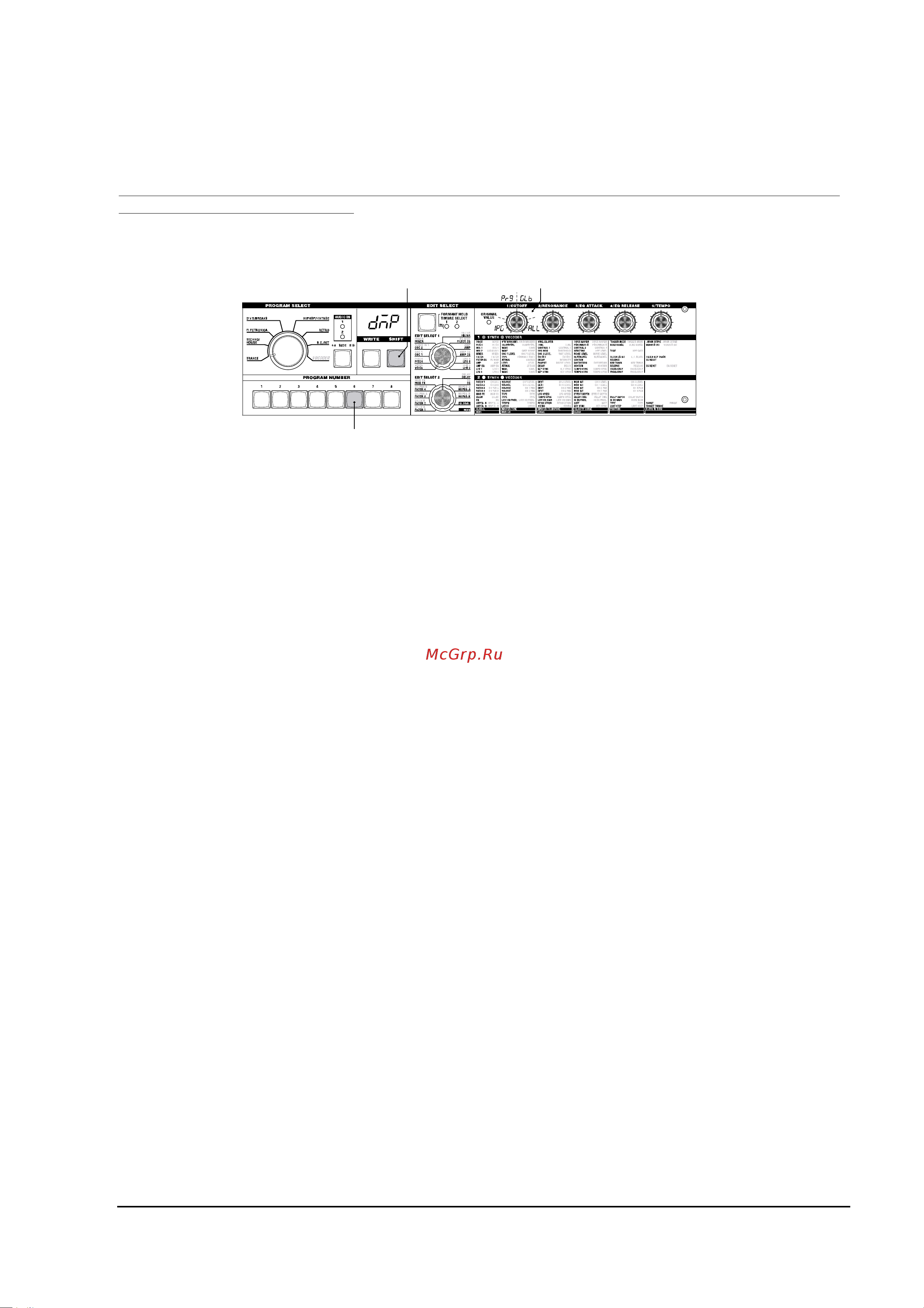 Korg microKORG MK1 [57/68] Дамп данных