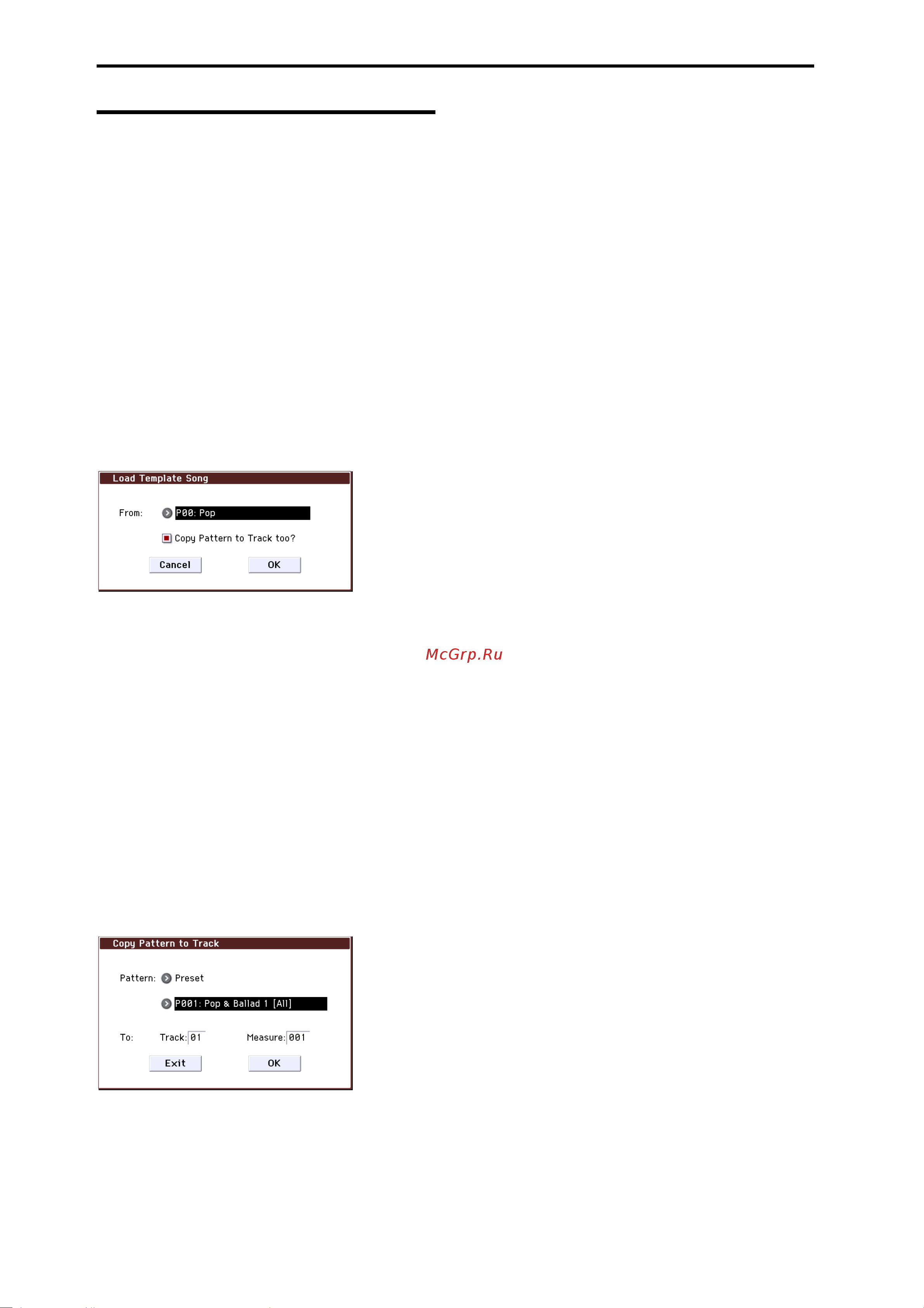 Korg Krome EX 61 [20/148] Template songs