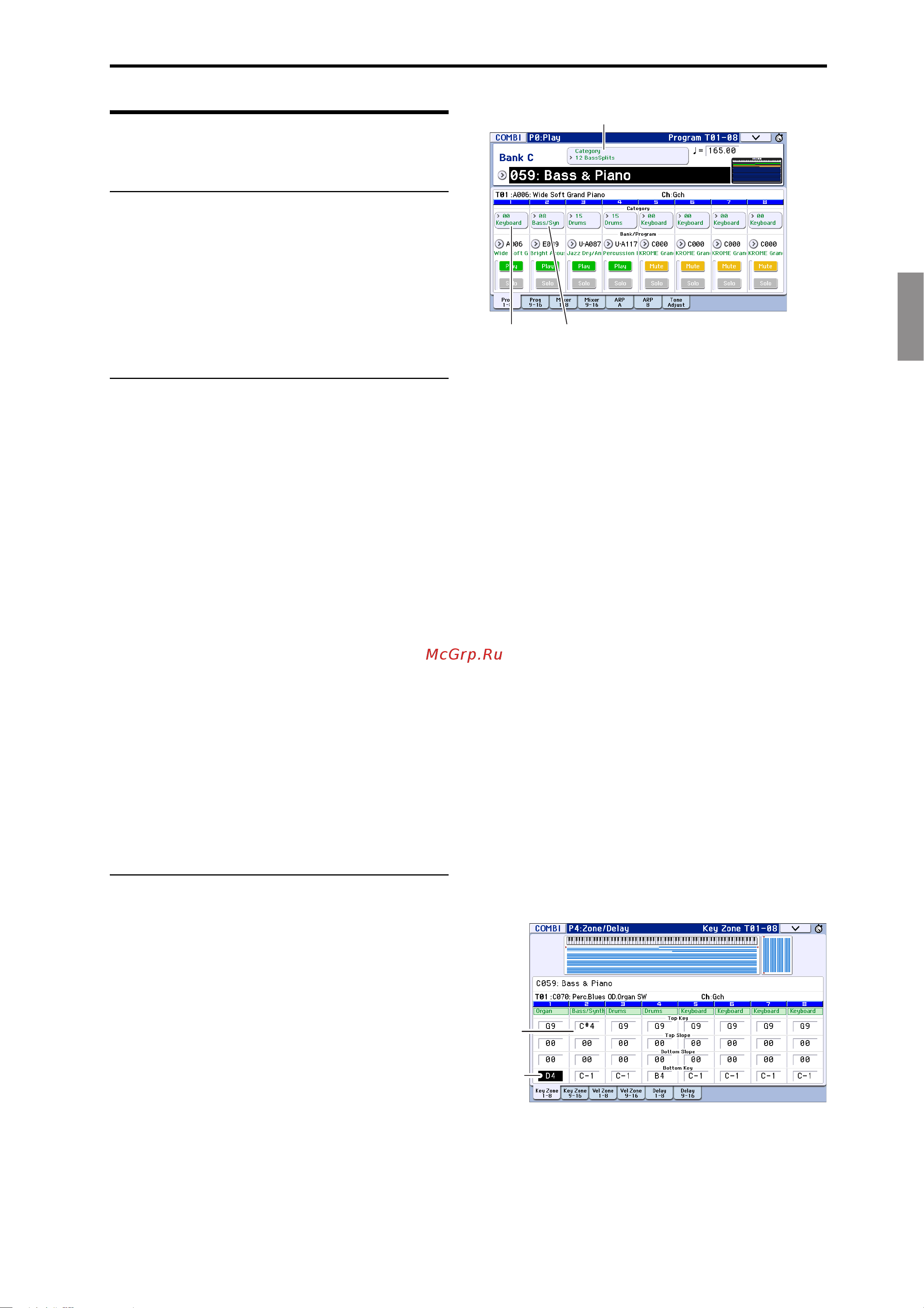 Korg Krome EX 61 [41/148] Edition simple de programmes et de combinaisons