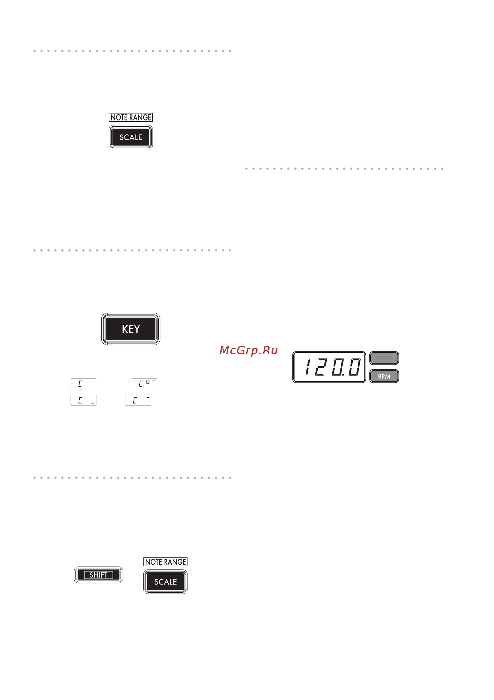 Korg KAOSSILATOR PRO+ [9/33] Задание диапазона нот