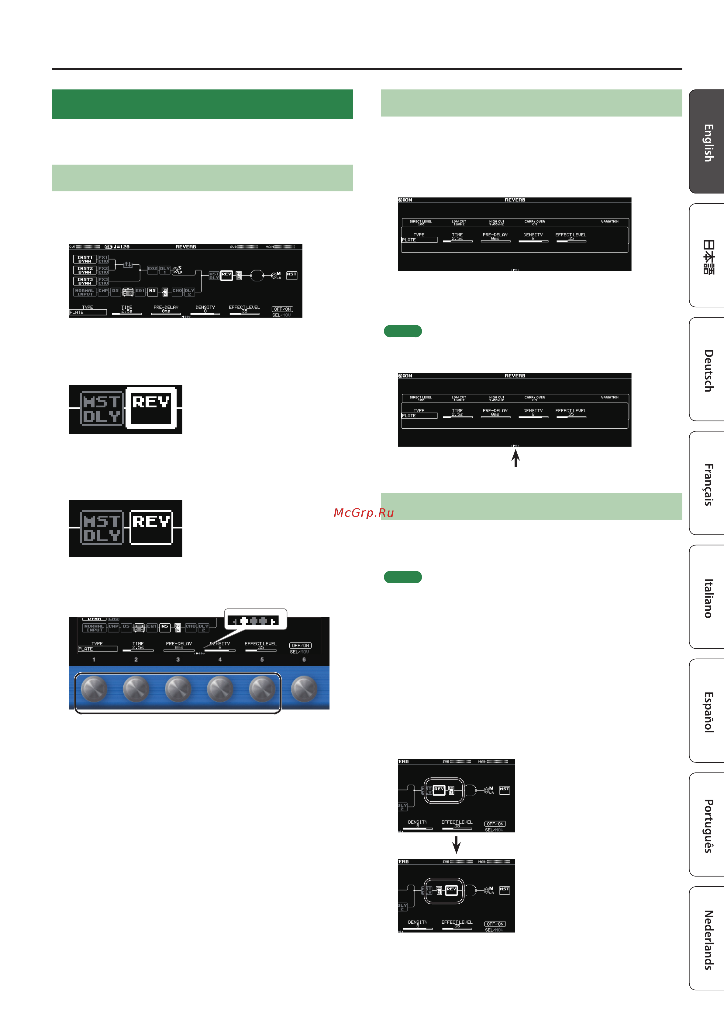 Boss SY-1000 [15/22] Editing the effects