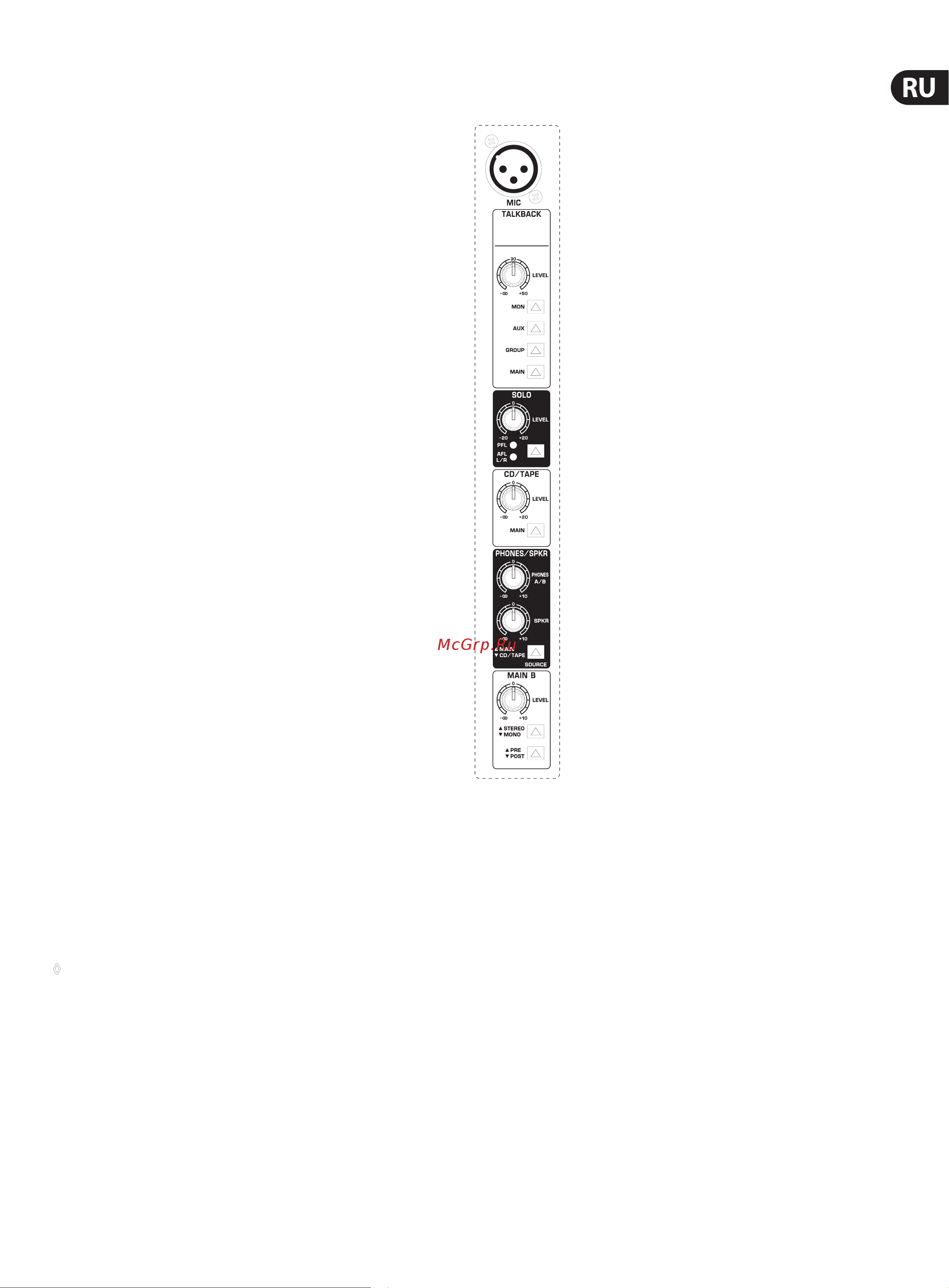 Behringer XL2400 [15/22] Другие функции в master секции