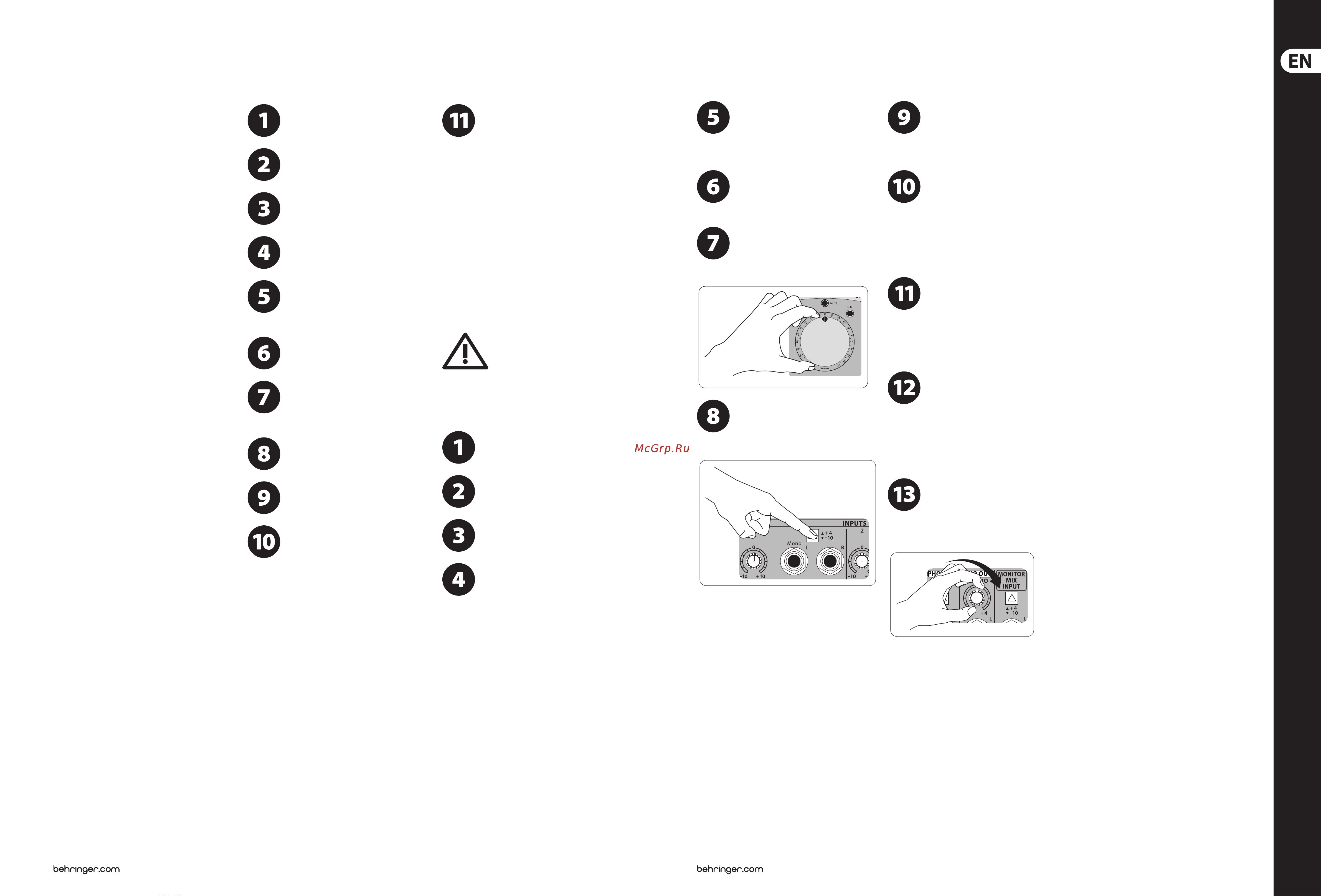 Behringer CONTROL1USB [11/23] Xenyx control1usb getting started