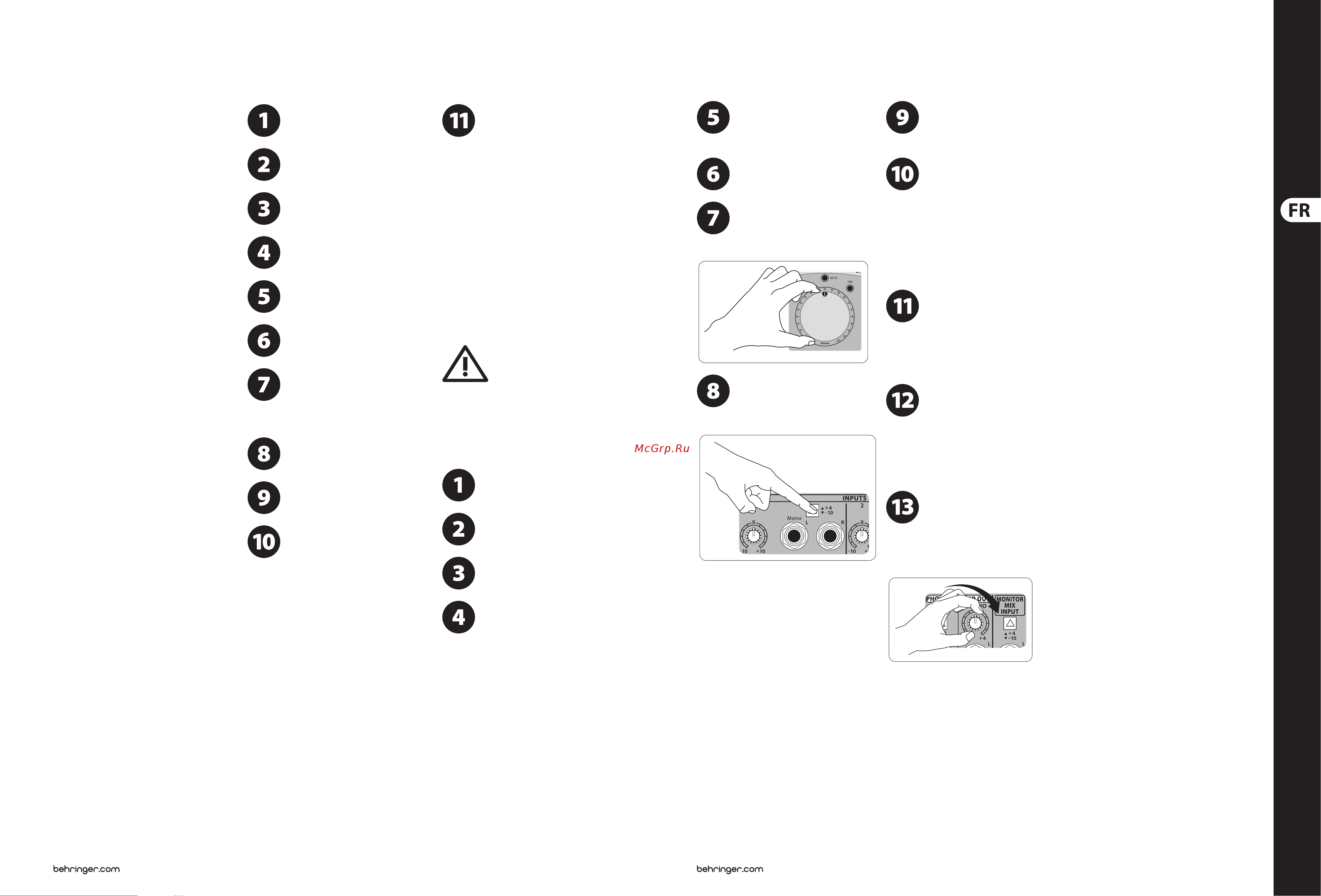 Behringer CONTROL1USB [13/23] Xenyx control1usb mise en œuvre