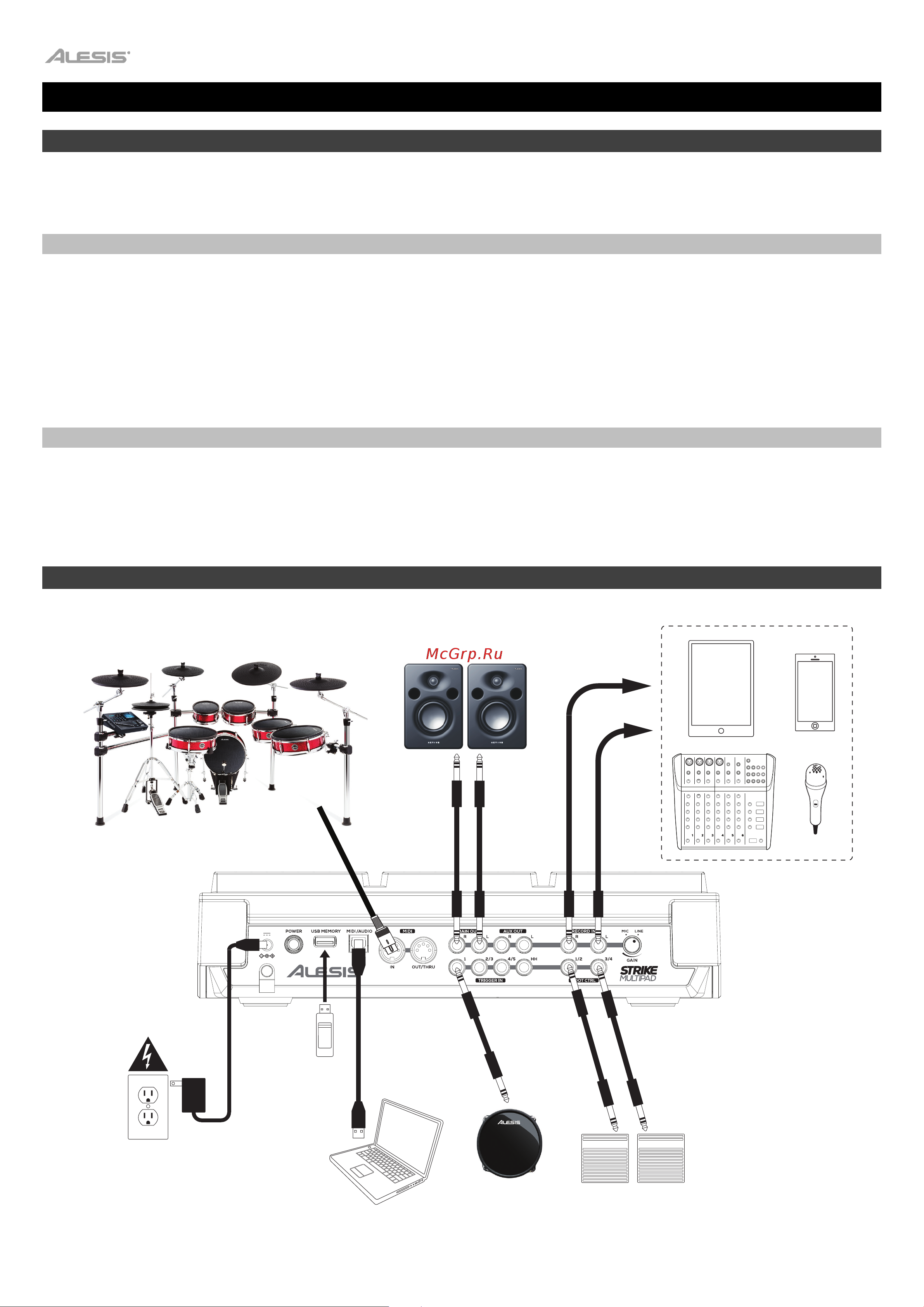 Alesis Strike MultiPad [2/31] User guide