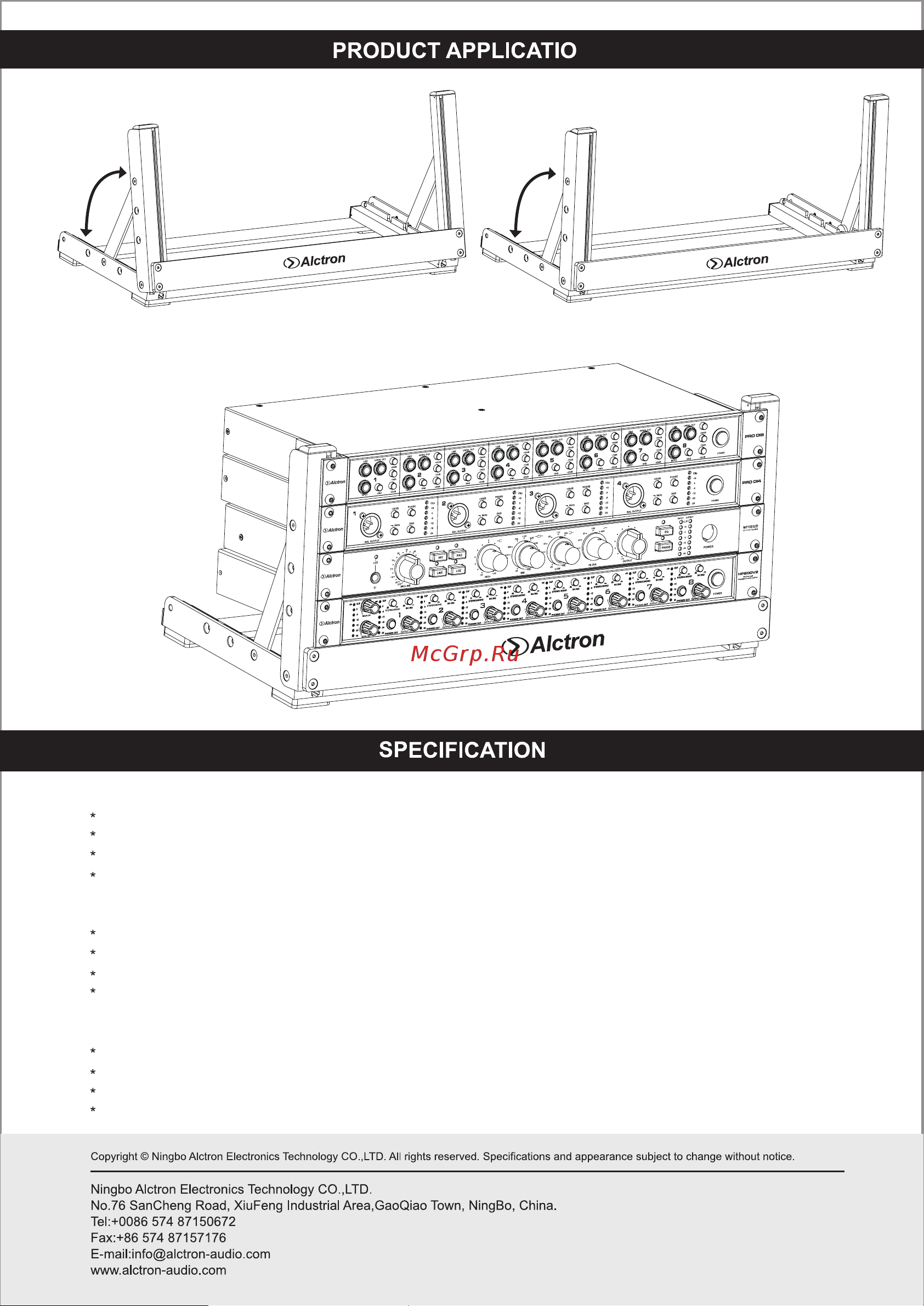 ALCTRON RS19-8U Руководство по эксплуатации онлайн [2/4] 758500