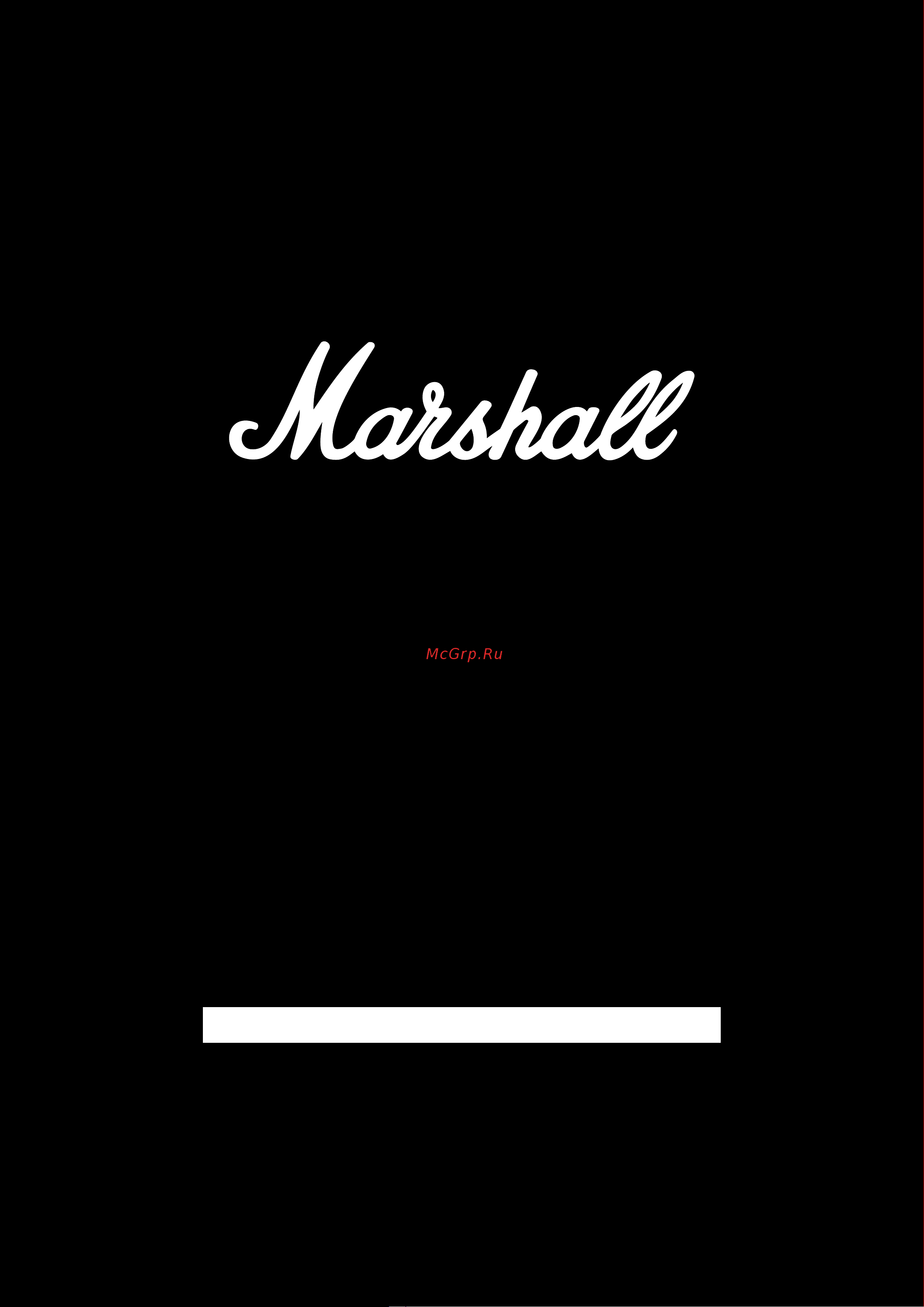 Marshall Stockwell II Руководство по эксплуатации онлайн